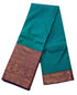 Kanchi Vegan Silk Saree With Contrast Blouse and Rich Jari Pallu