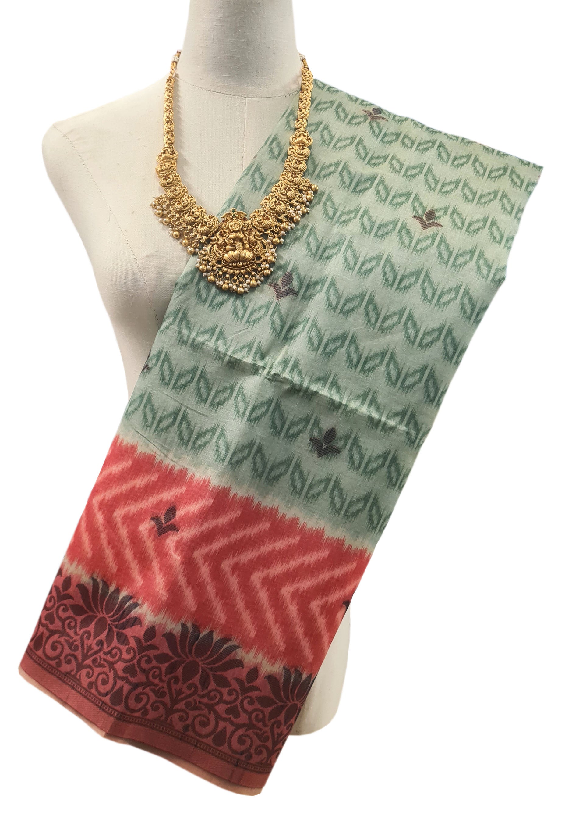 Semi Tussar Antic Design Sarees
