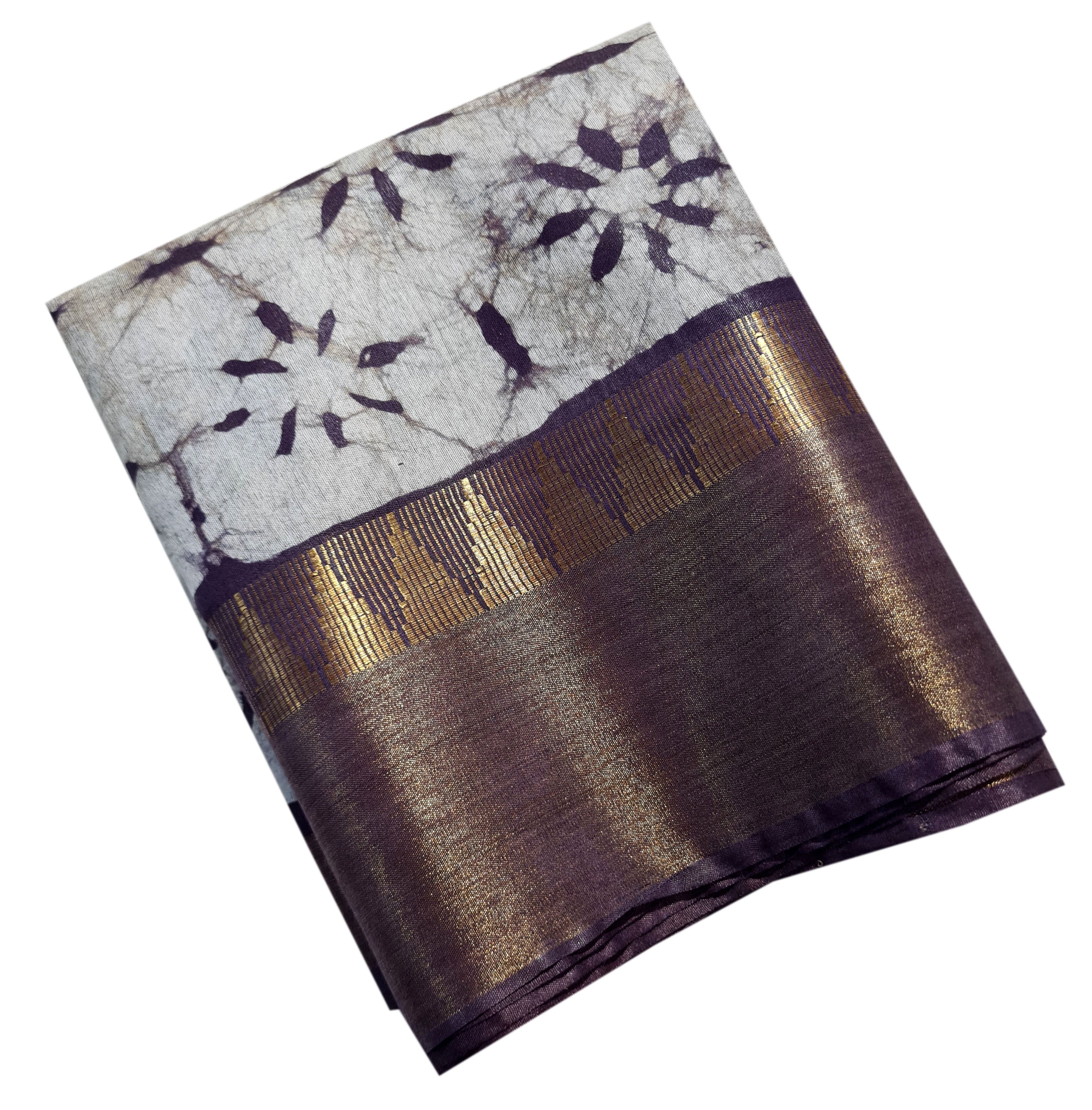 Semi tussar Antic Design Sarees