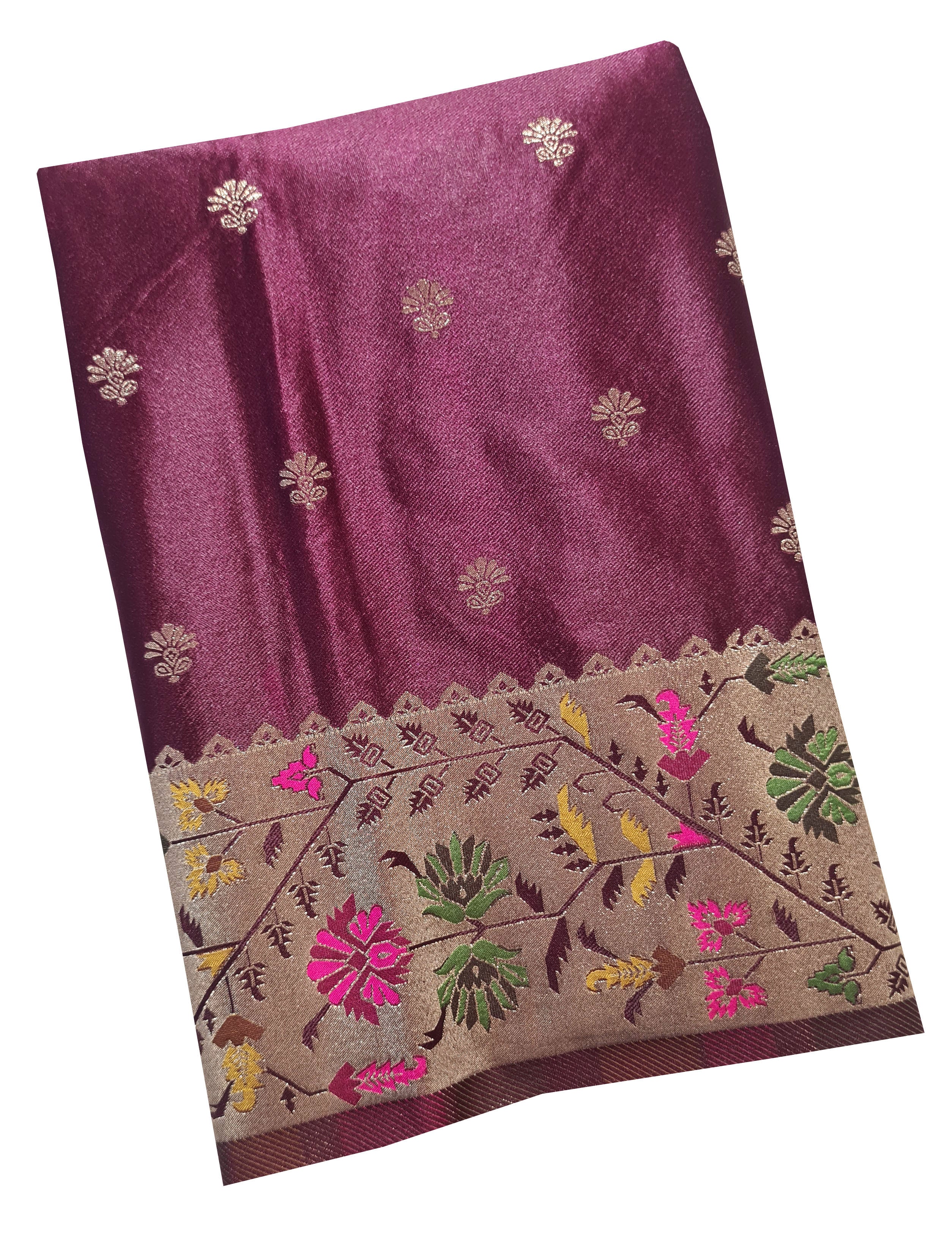 Bengaluru Crape Antic Silk Meena Sarees