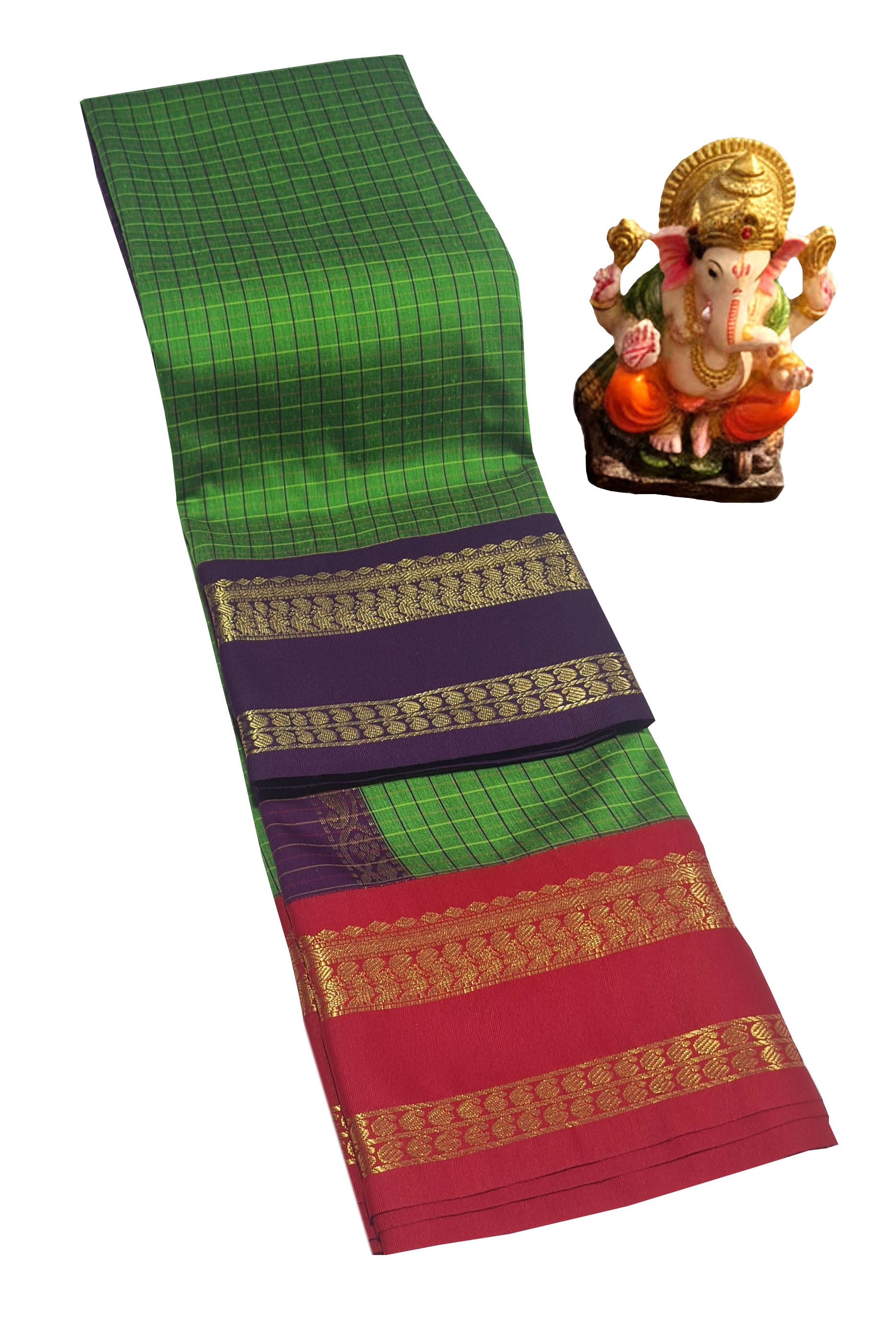 Kanchipuram Agarlic Cotton Sarees