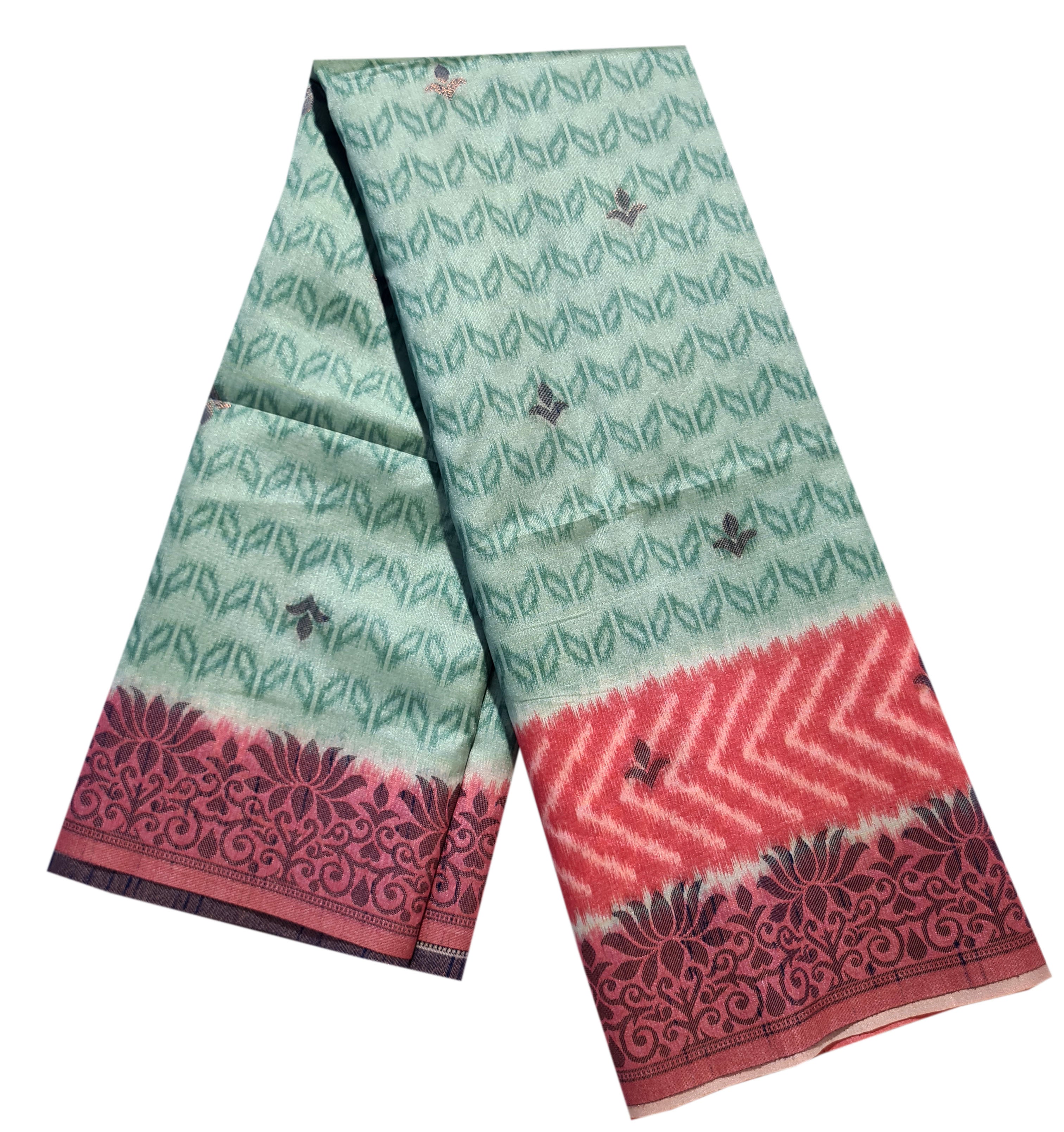Semi Tussar Antic Design Sarees