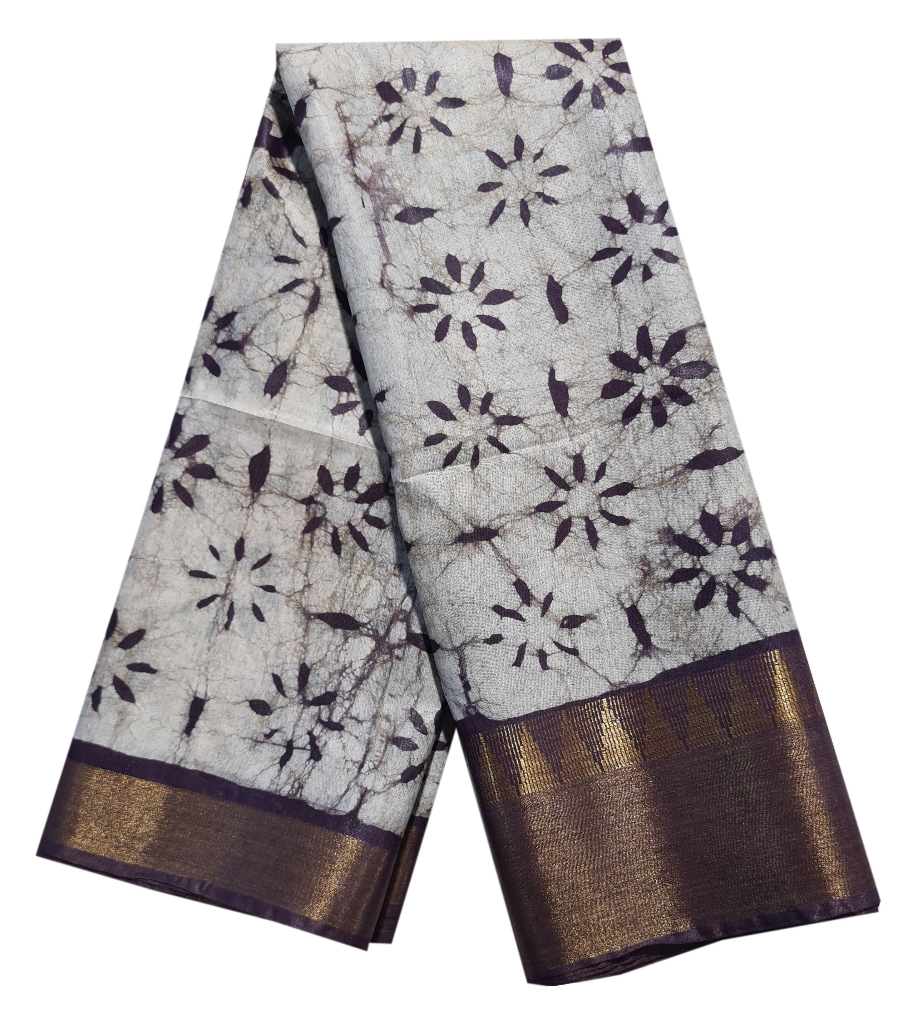 Semi tussar Antic Design Sarees