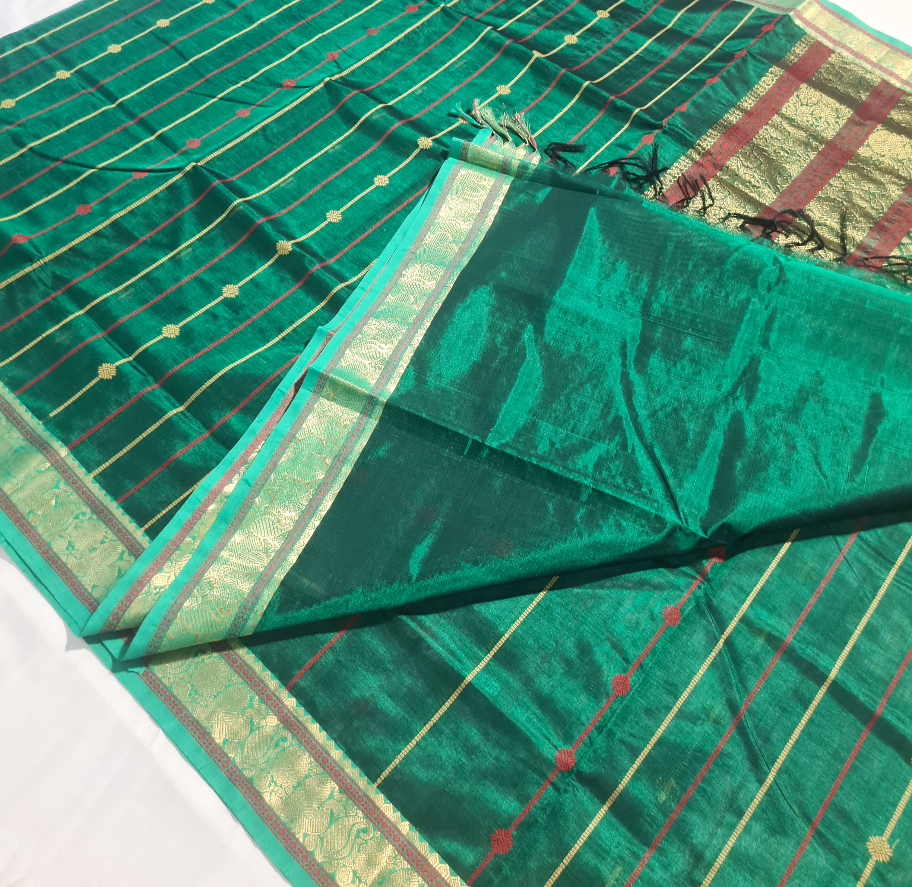 Kanchipuram Pure Silk Cotton Saree