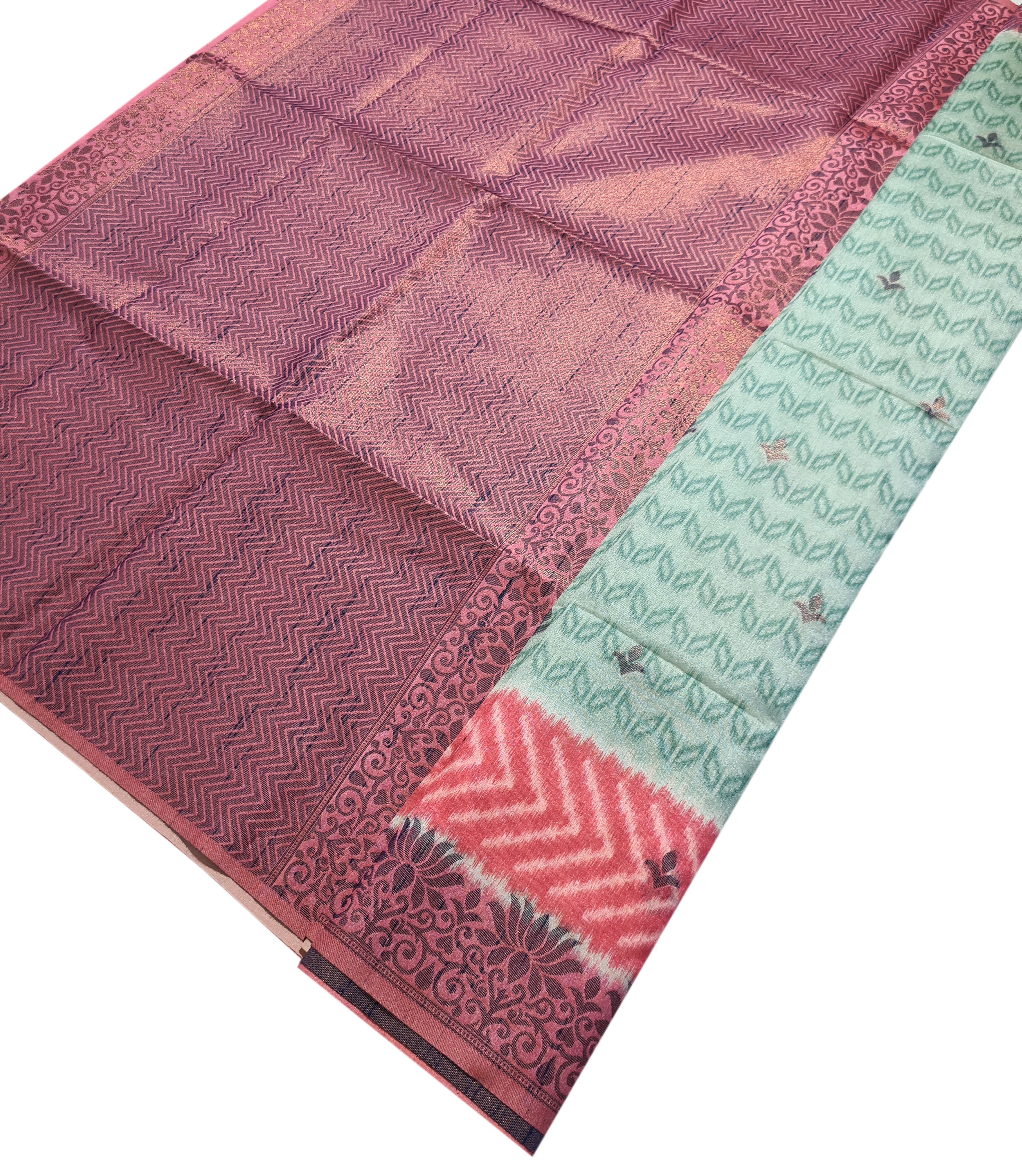 Semi Tussar Antic Design Sarees
