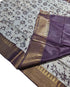 Semi tussar Antic Design Sarees