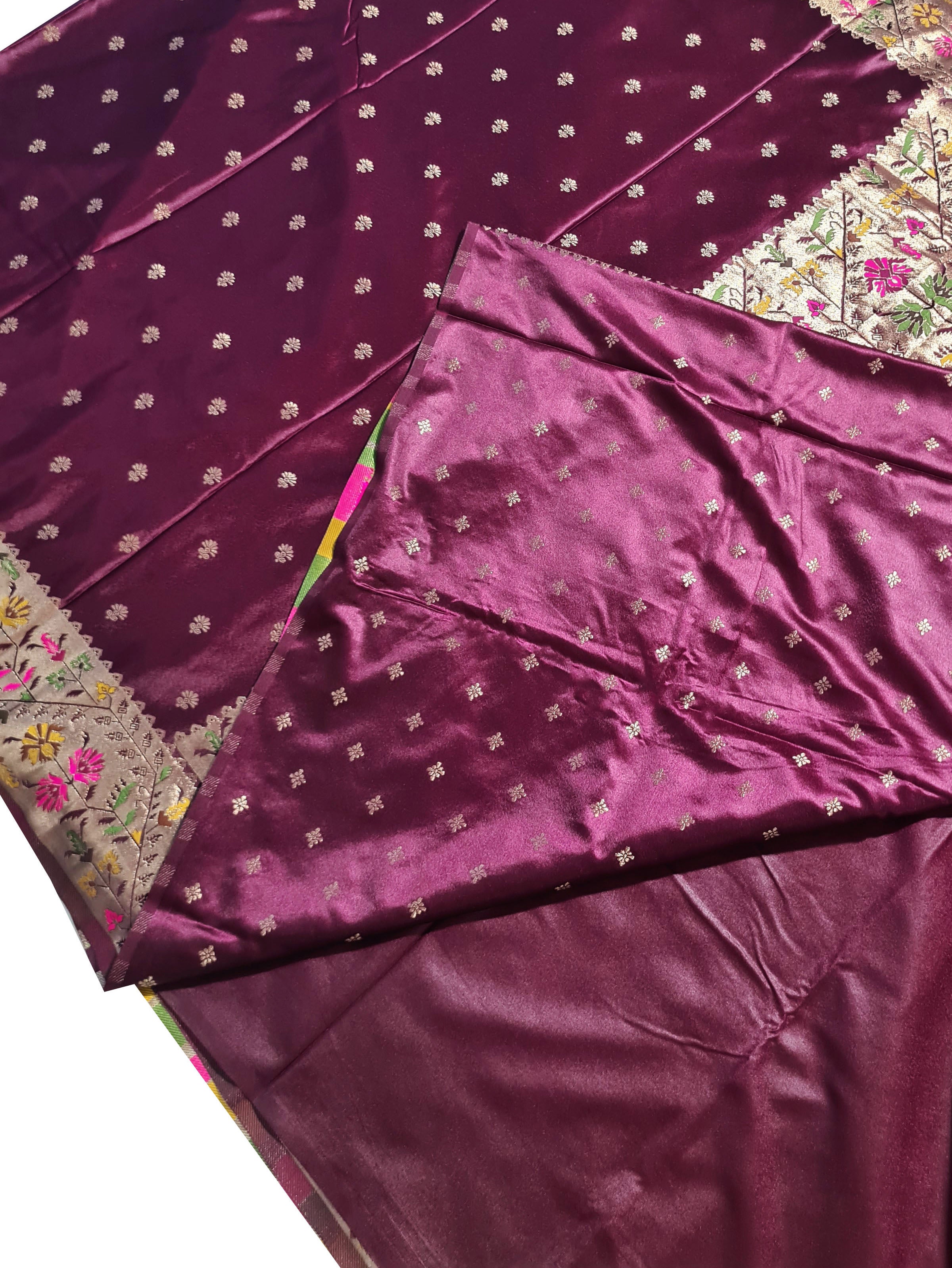 Bengaluru Crape Antic Silk Meena Sarees