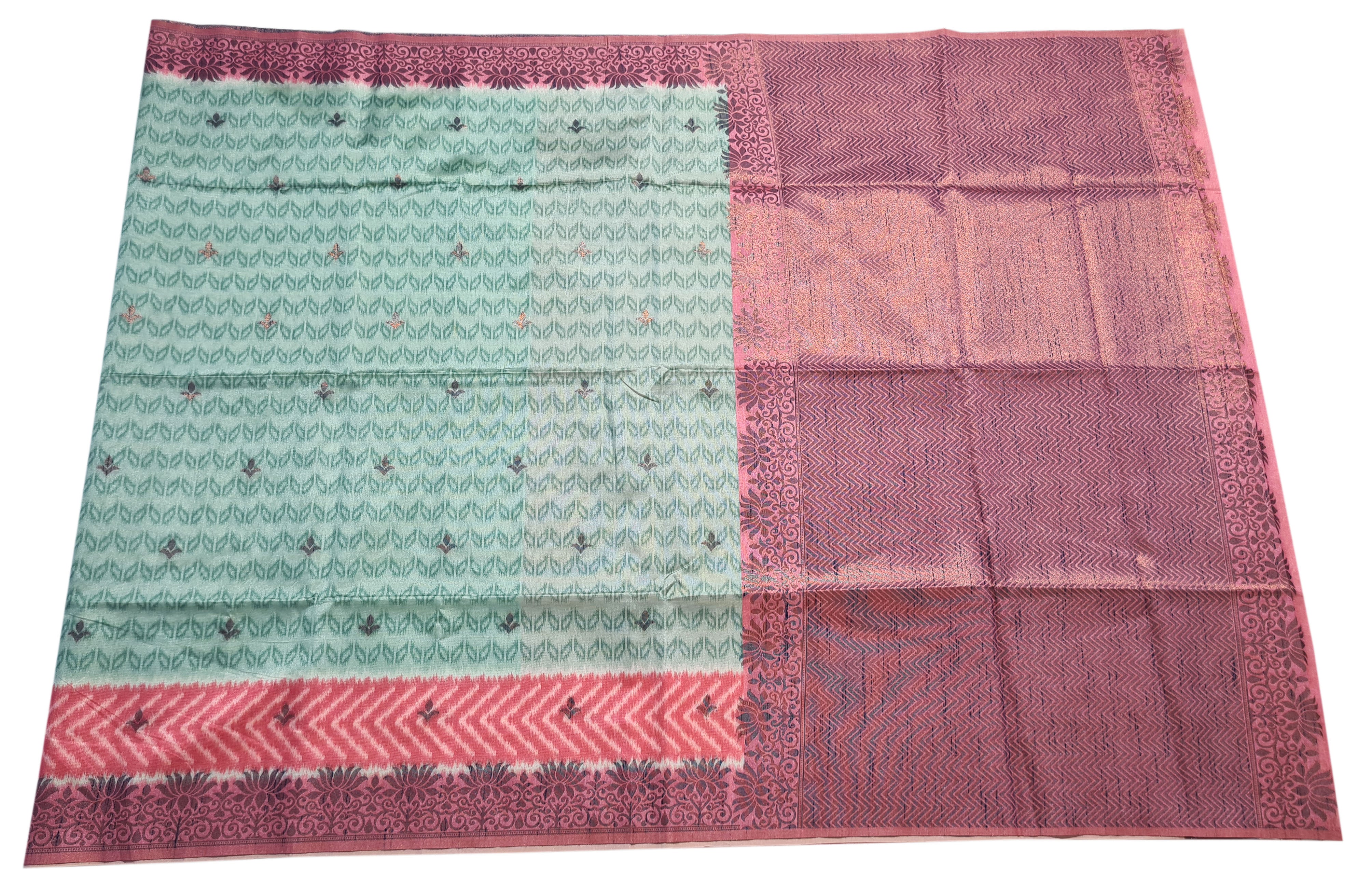 Semi Tussar Antic Design Sarees