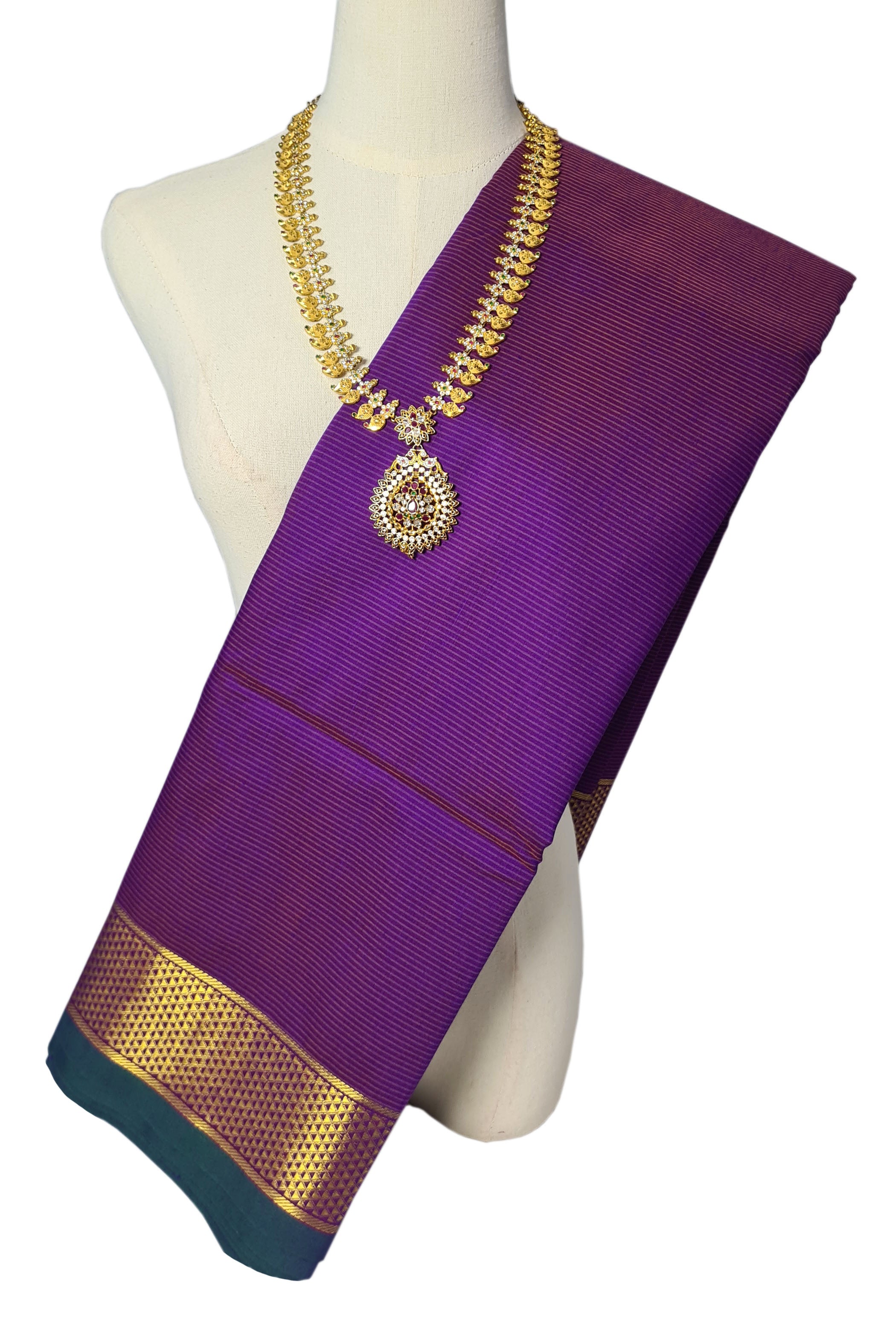 Vairaoosi Agarlic Cotton Silk Sarees