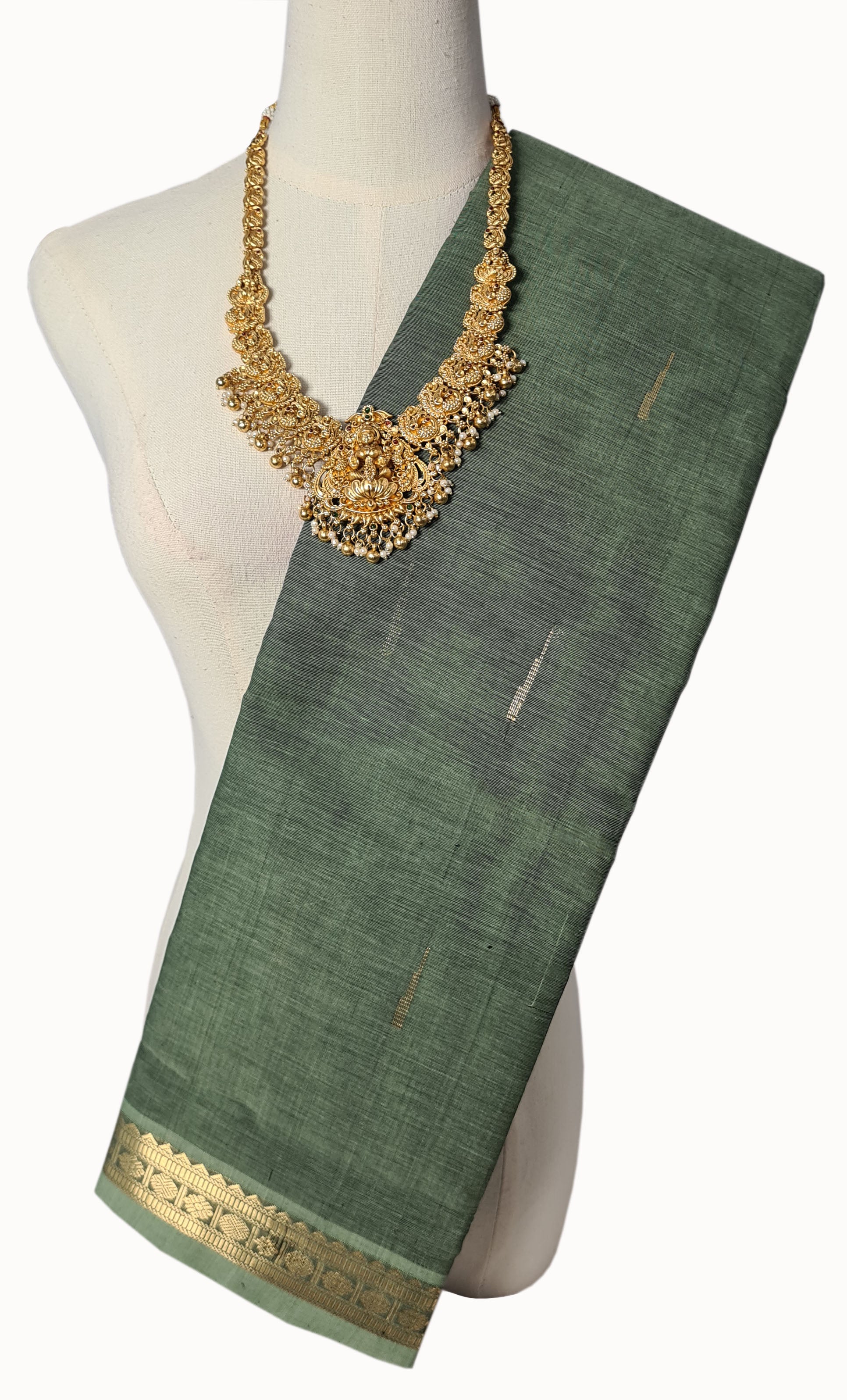 Kanchipuram Rich pallu Cotton Sarees