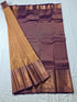 Kanchi Vegan Silk Saree With Contrast Blouse and Rich Jari Pallu
