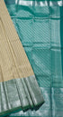 Kanchi Vegan Silk Saree With Contrast Blouse and Rich Jari Pallu