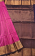 Kanchi Vegan Silk Saree With Contrast Blouse and Rich Jari Pallu
