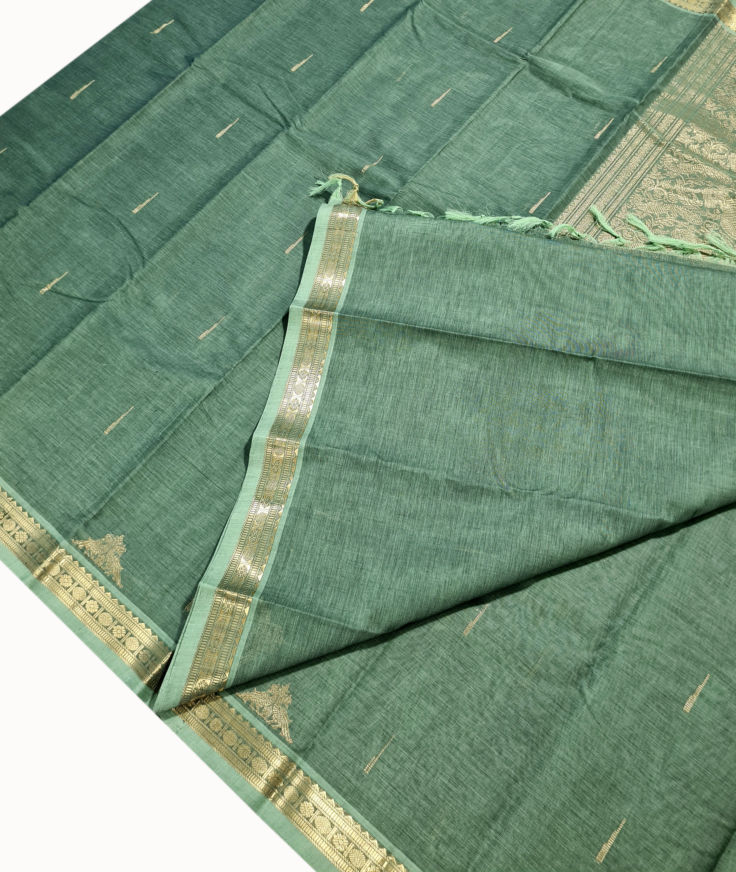 Kanchipuram Rich pallu Cotton Sarees