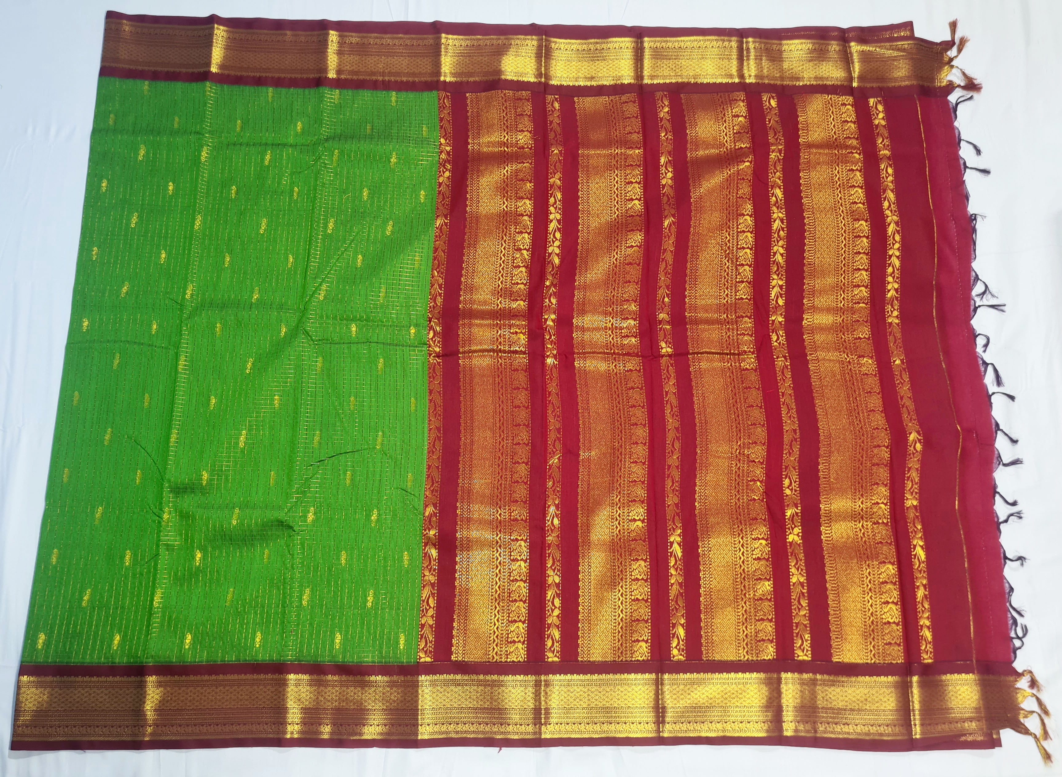 Kanchipuram Agarlic Cotton Sarees