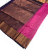 Kanchi Vegan Silk Saree With Contrast Blouse and Rich Jari Pallu