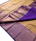 Kanchi Vegan Silk Saree With Contrast Blouse and Rich Jari Pallu