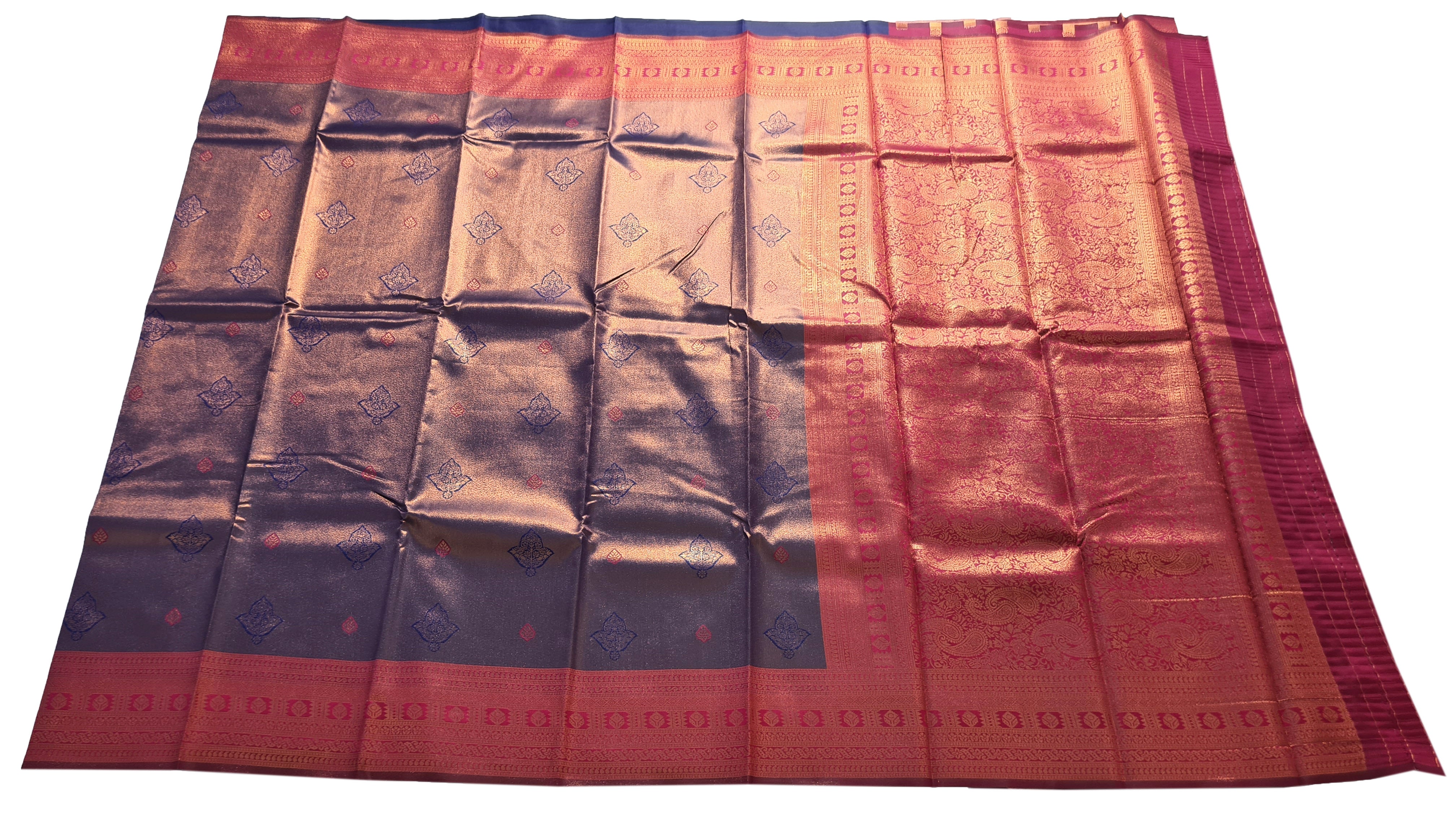 Antique Zari Butta Silk Saree