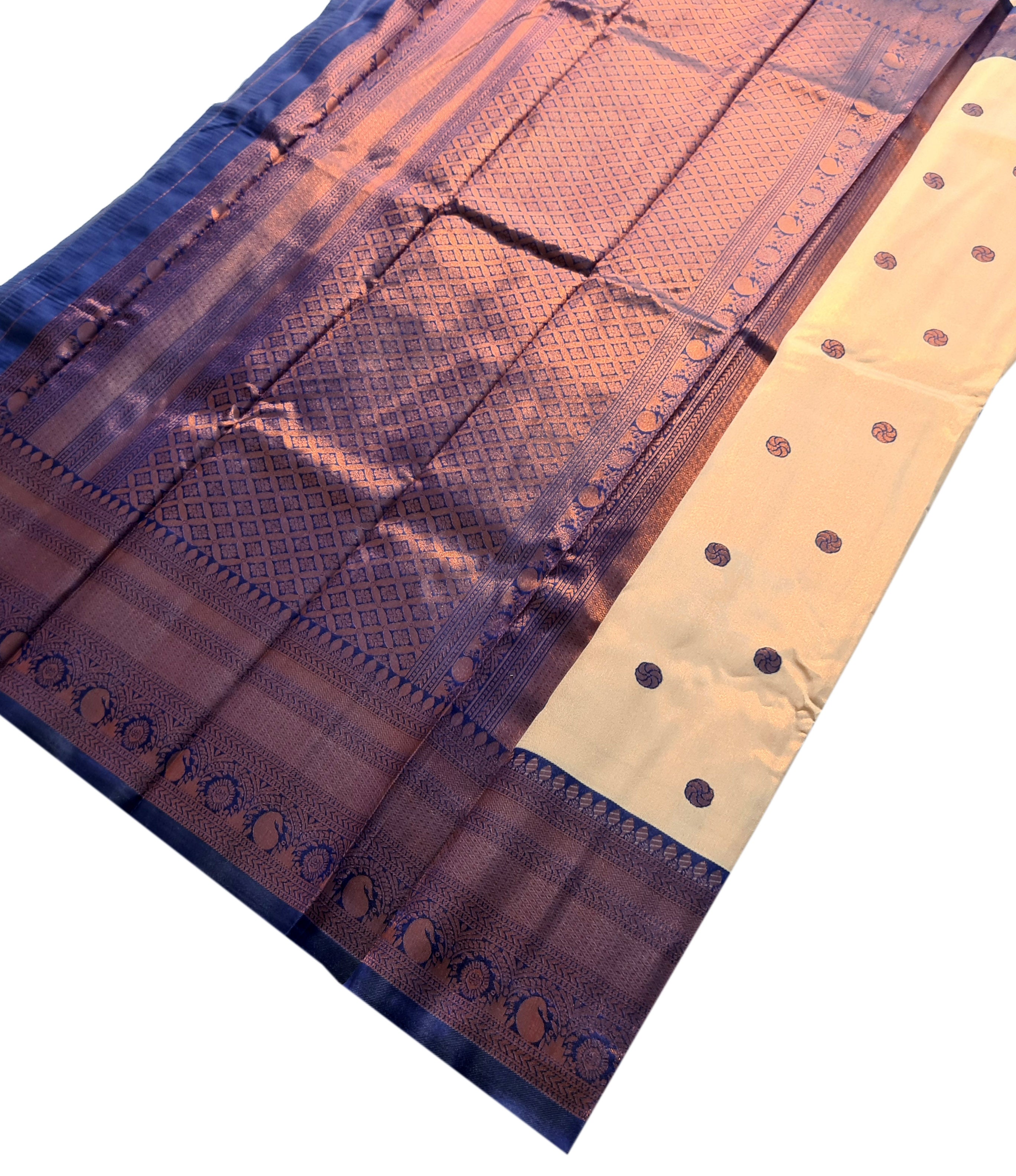 Antique Zari Butta Silk Saree