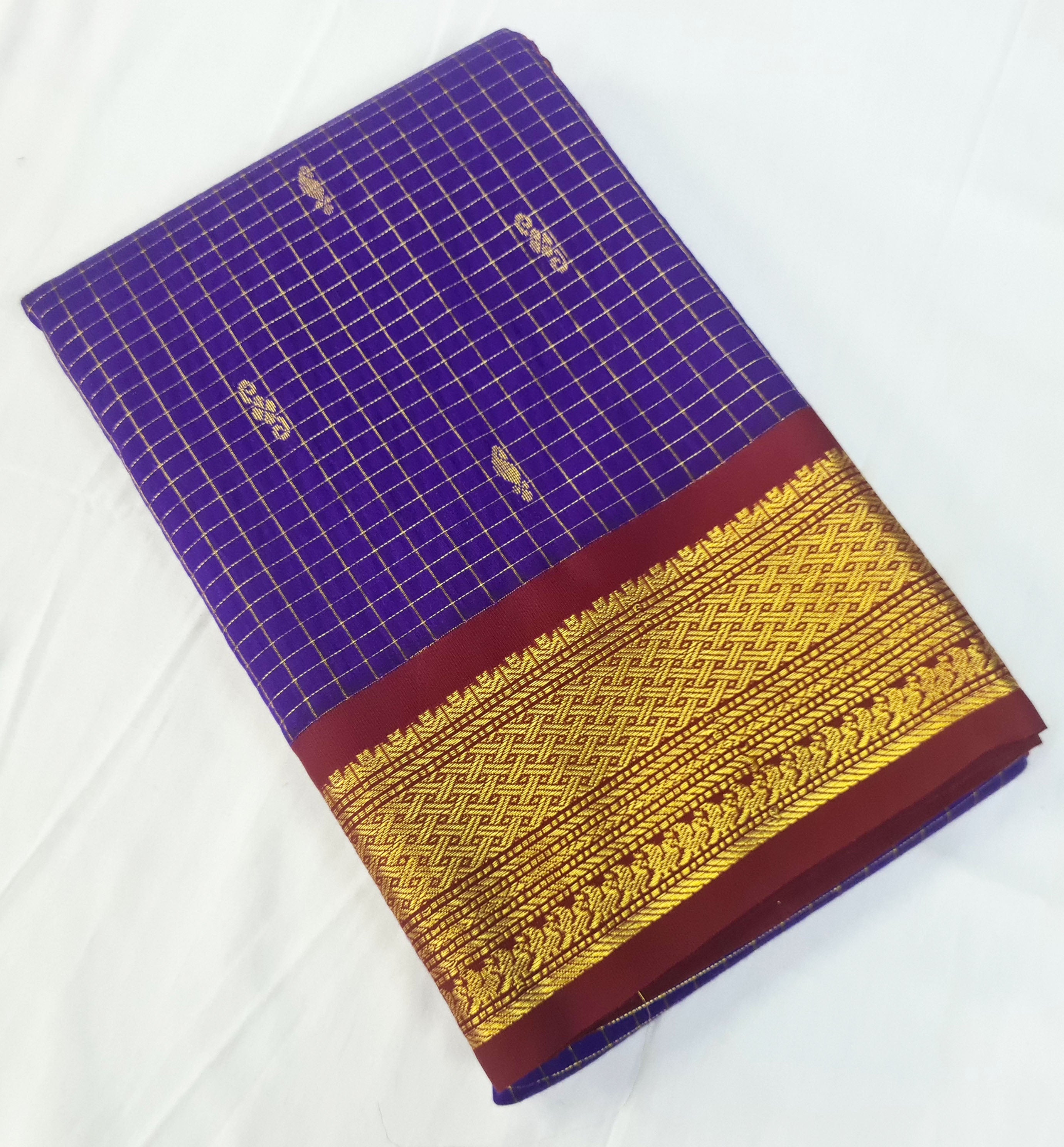 Kanchipuram Agarlic Cotton Sarees