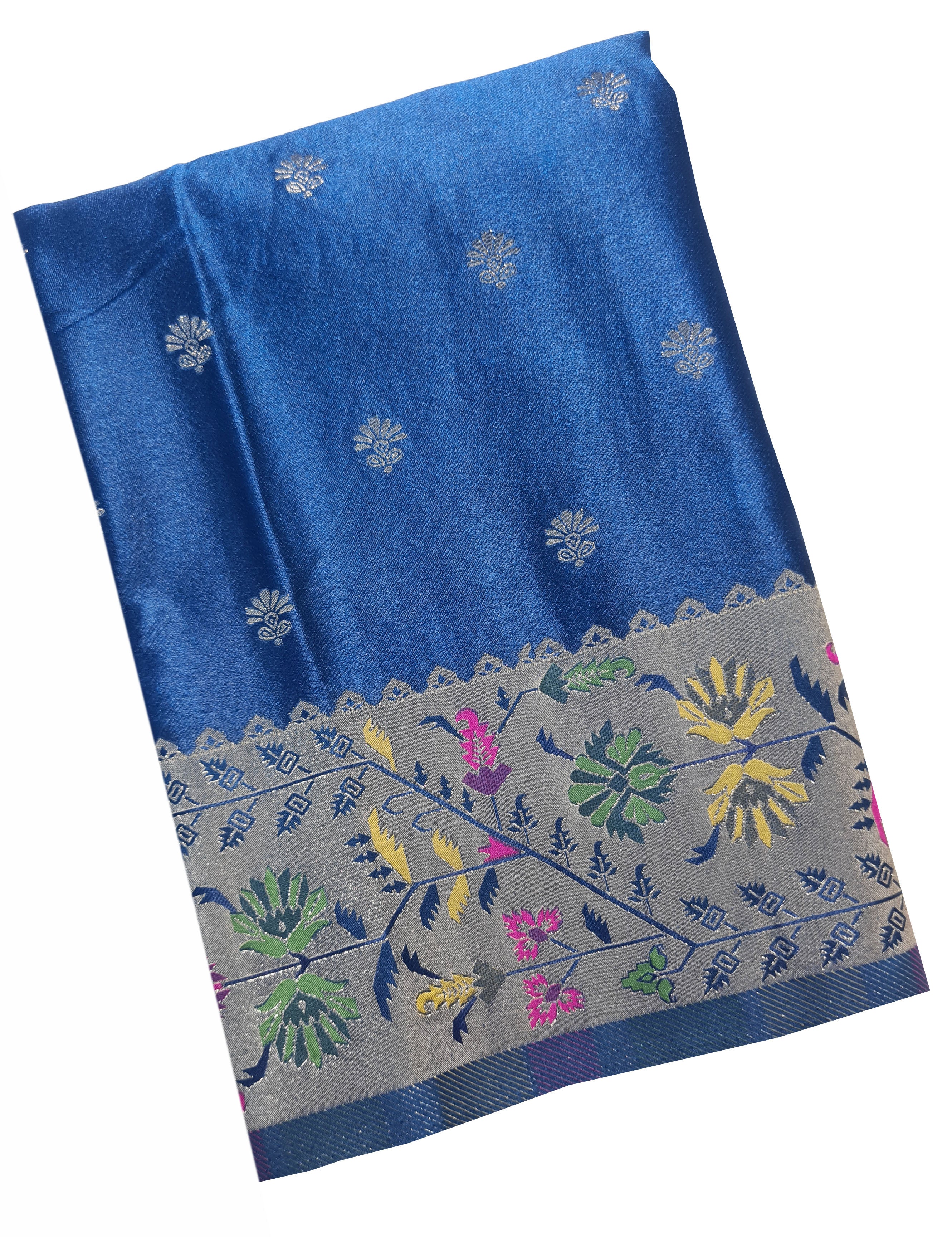 Bengaluru Crape Antic Silk Meena Sarees