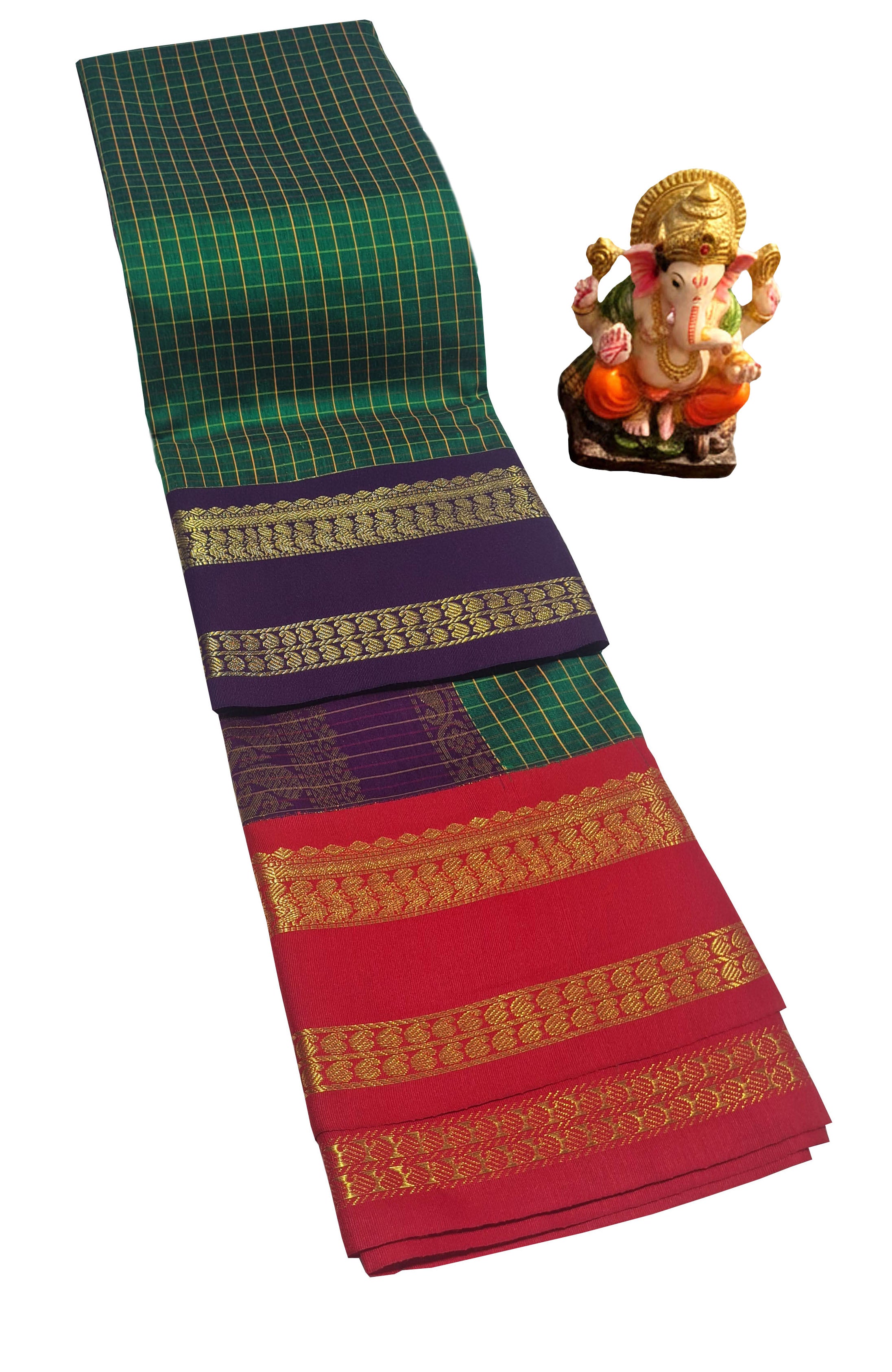 Kanchipuram Agarlic Cotton Sarees