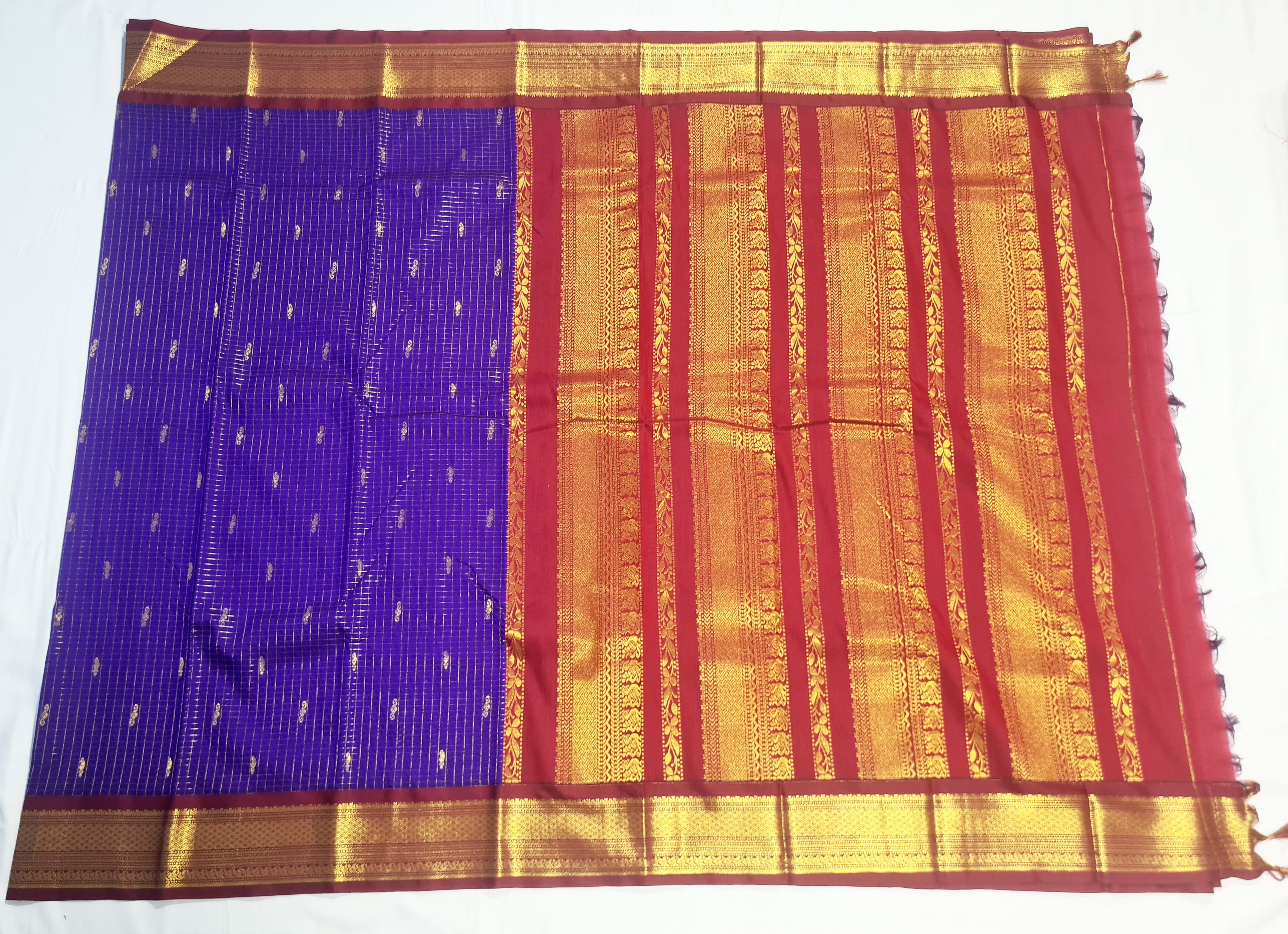 Kanchipuram Agarlic Cotton Sarees