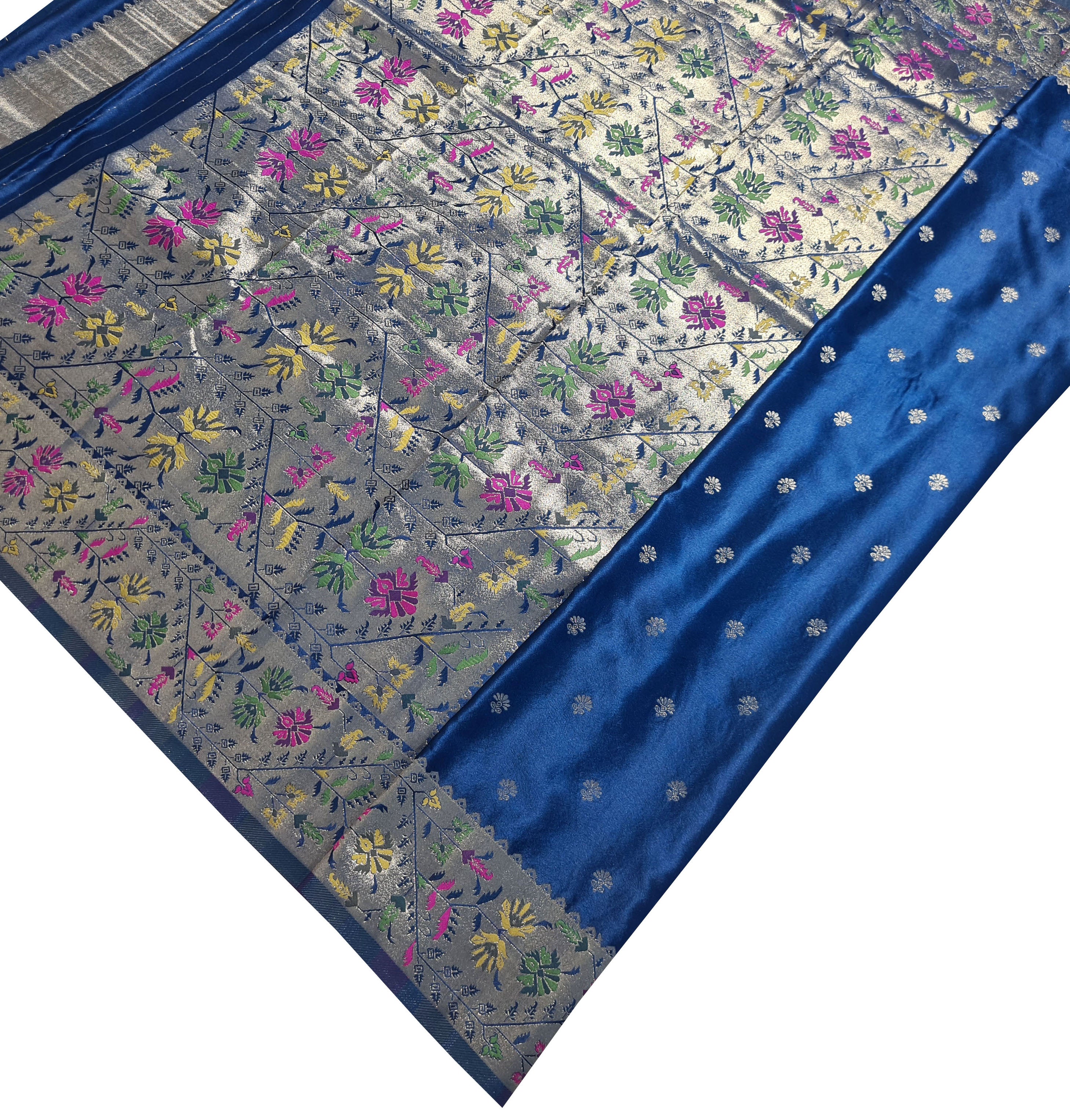 Bengaluru Crape Antic Silk Meena Sarees