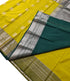 Kanchi Vegan Silk Saree With Contrast Blouse and Rich Jari Pallu