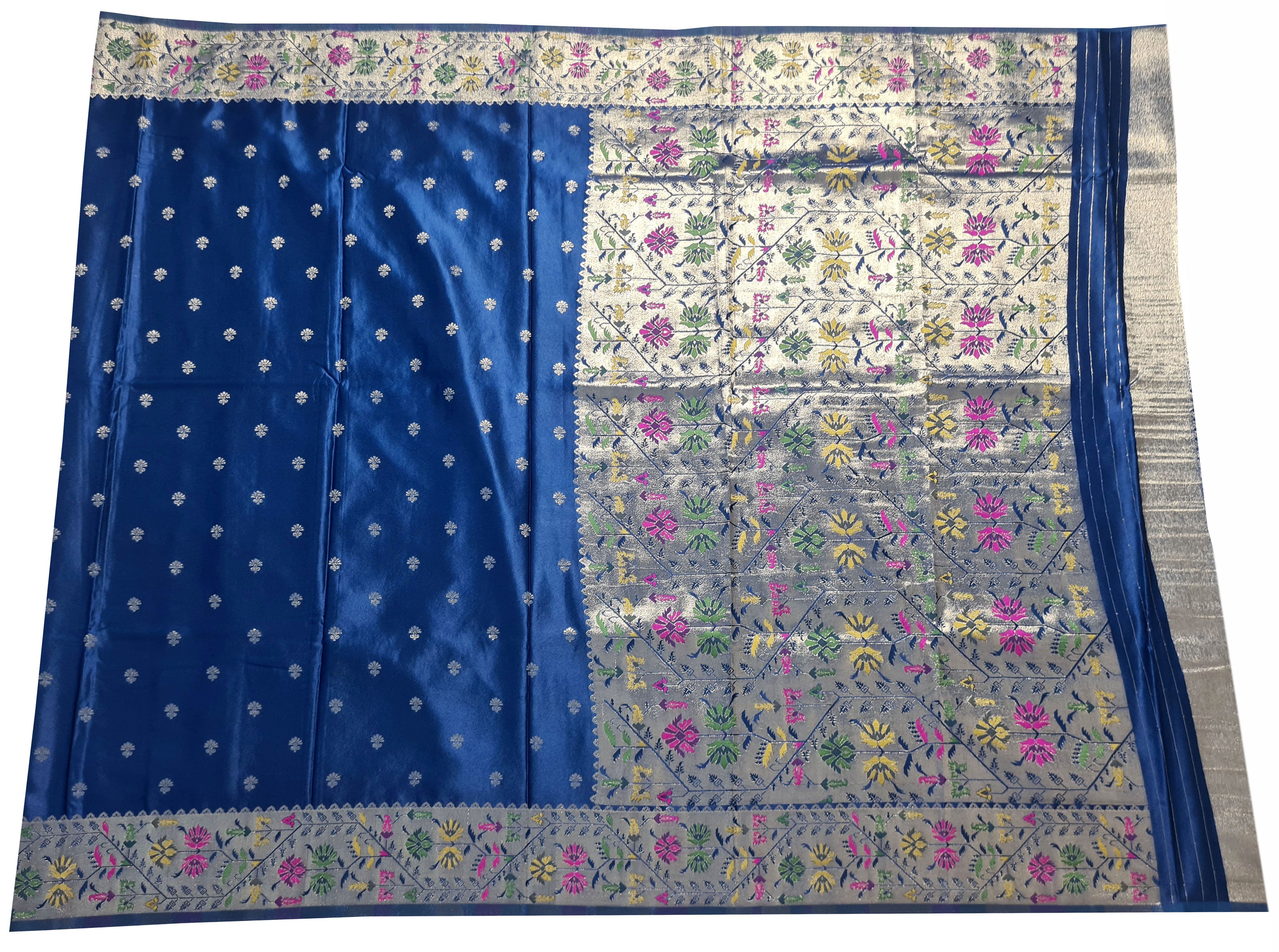 Bengaluru Crape Antic Silk Meena Sarees