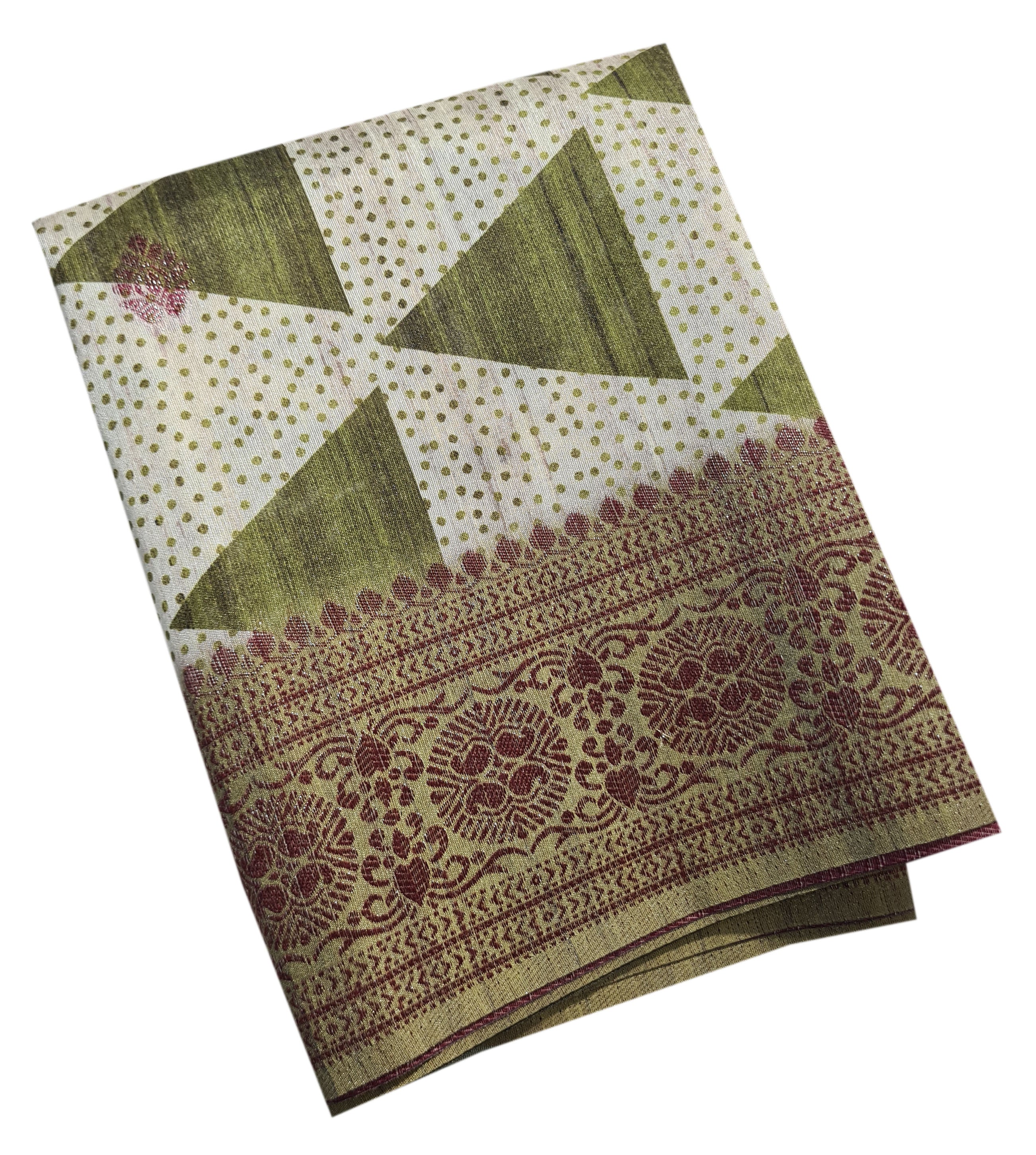 Semi Tussar  Antic Design Sarees
