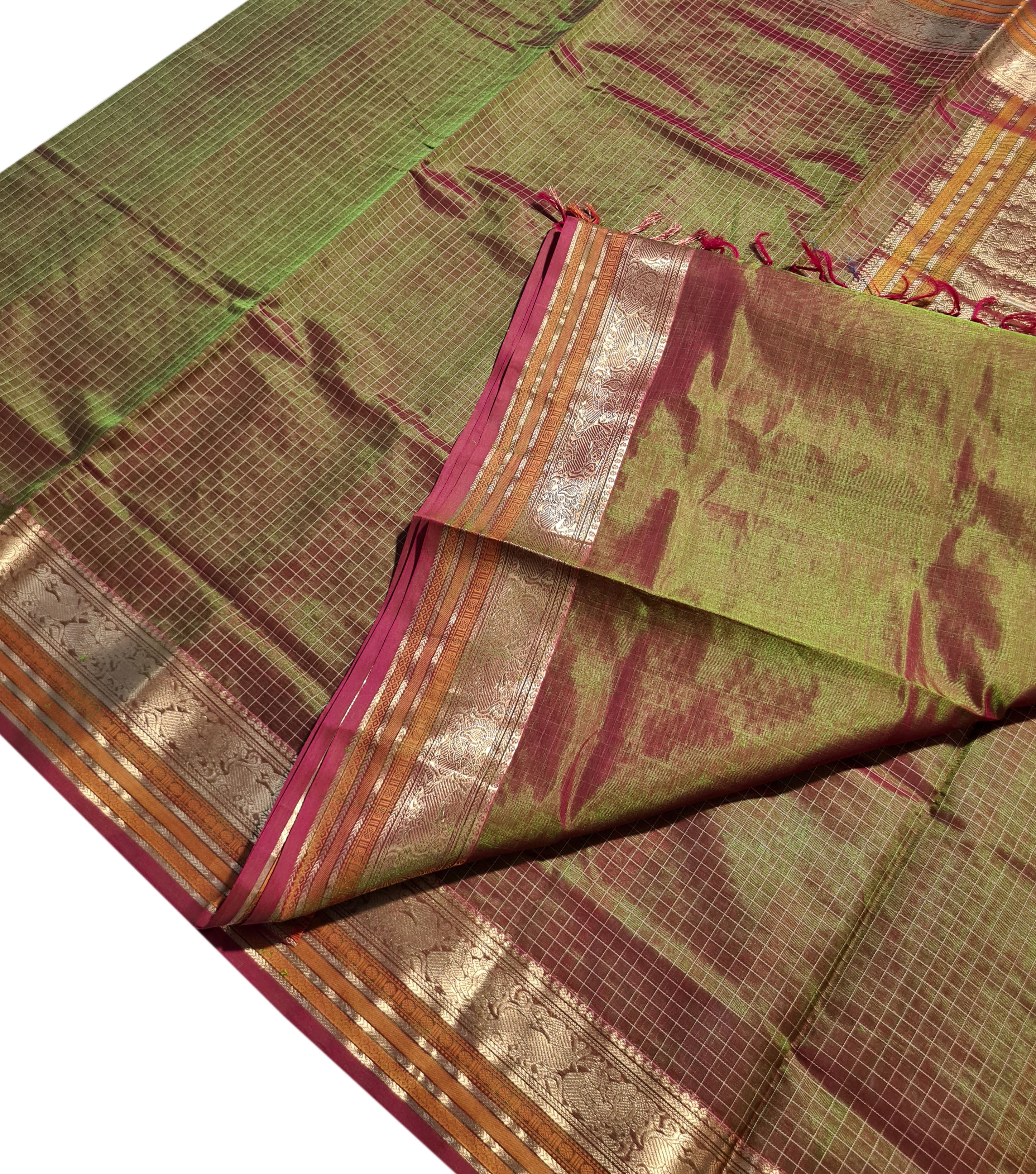 Kanchipuram Pure Silk Cotton Saree