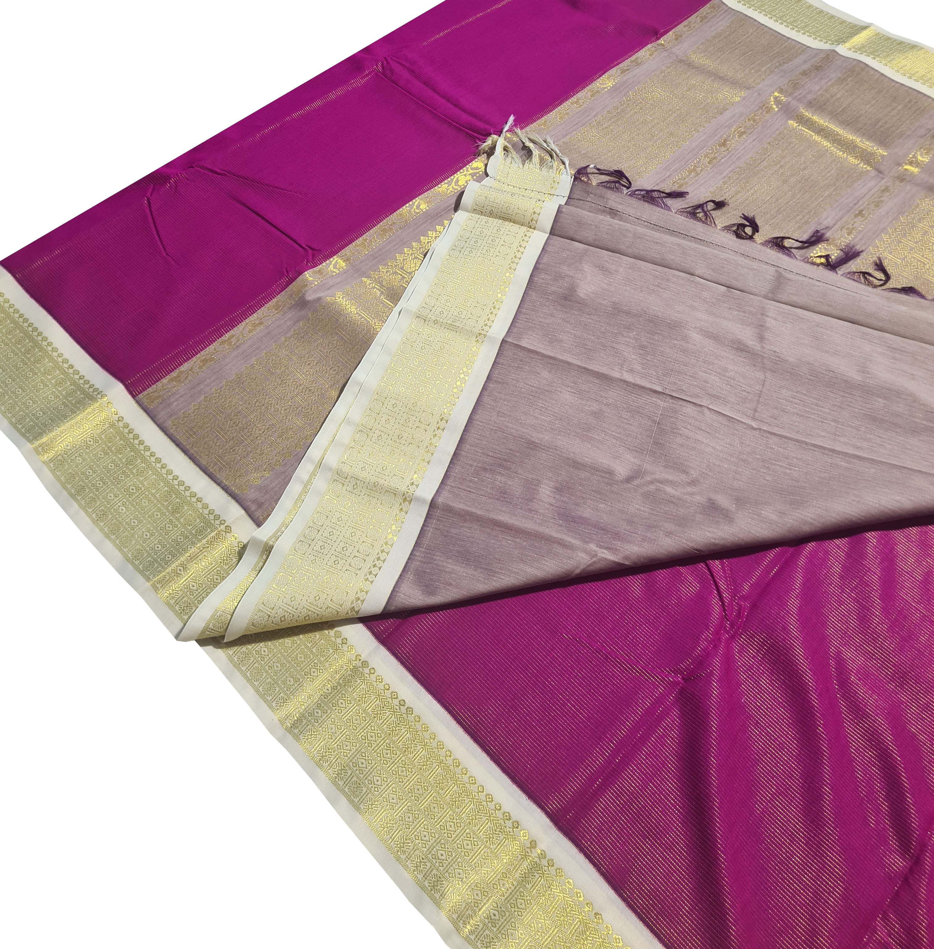 Kanchipuram Agarlic Cotton Sarees