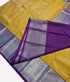 Kanchi Vegan Silk Saree With Contrast Blouse and Rich Jari Pallu