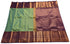 Kanchi Vegan Silk Saree With Contrast Blouse and Rich Jari Pallu