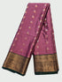 Kanchi Vegan Silk Saree With Contrast Blouse and Rich Jari Pallu