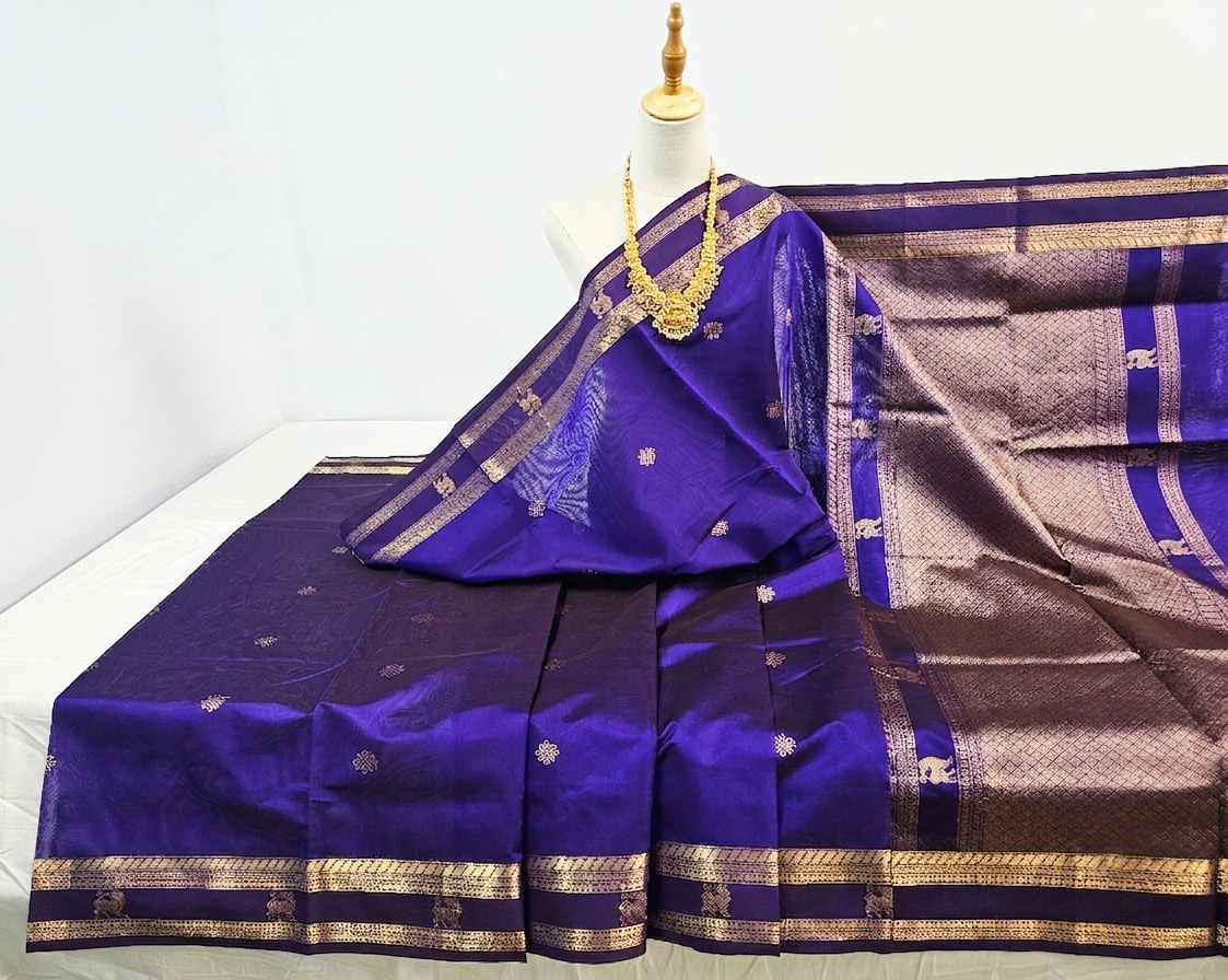 Kanchipuram Pure Silk Cotton Saree