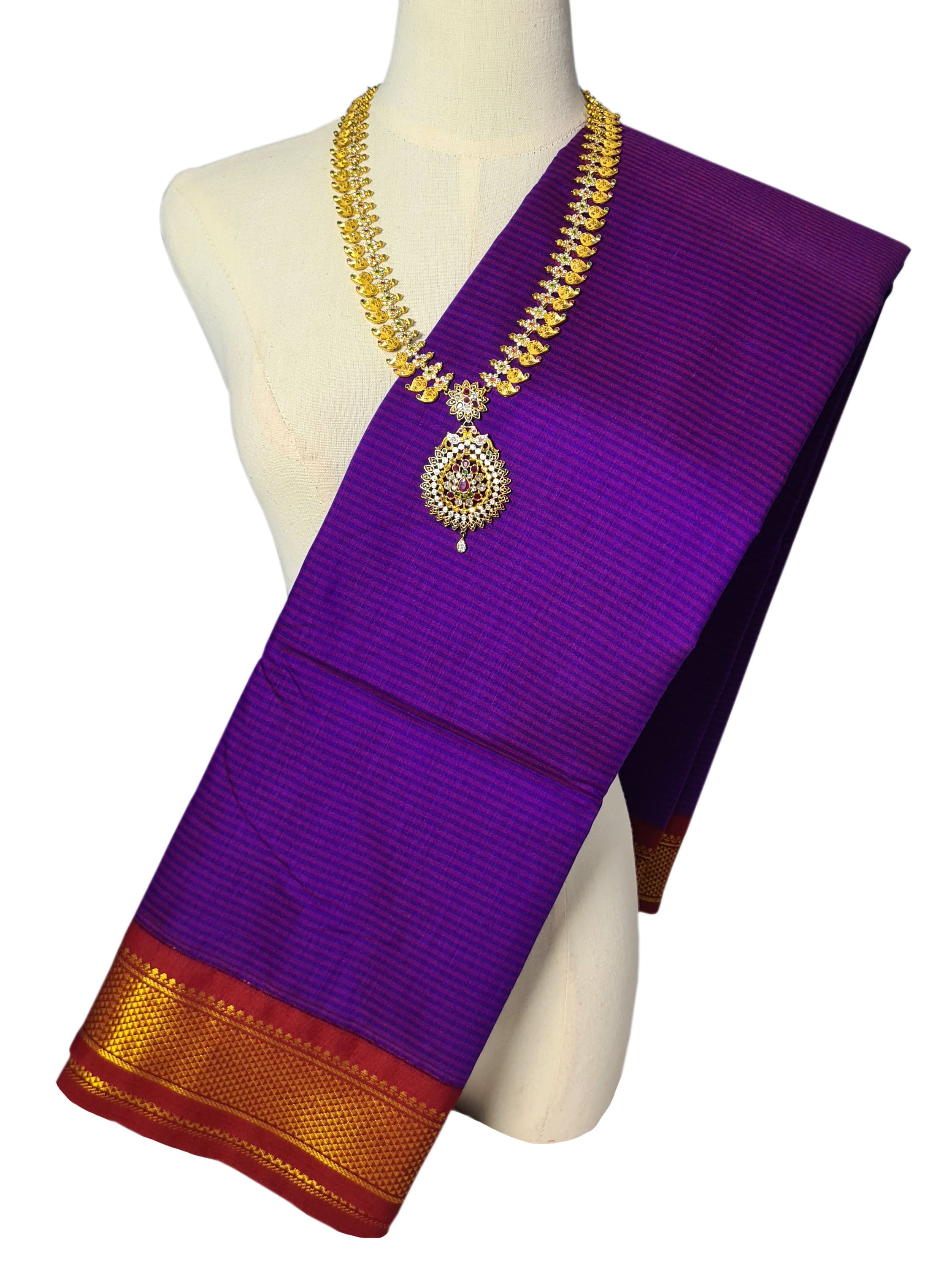 Vairaoosi Agarlic Cotton Silk Sarees