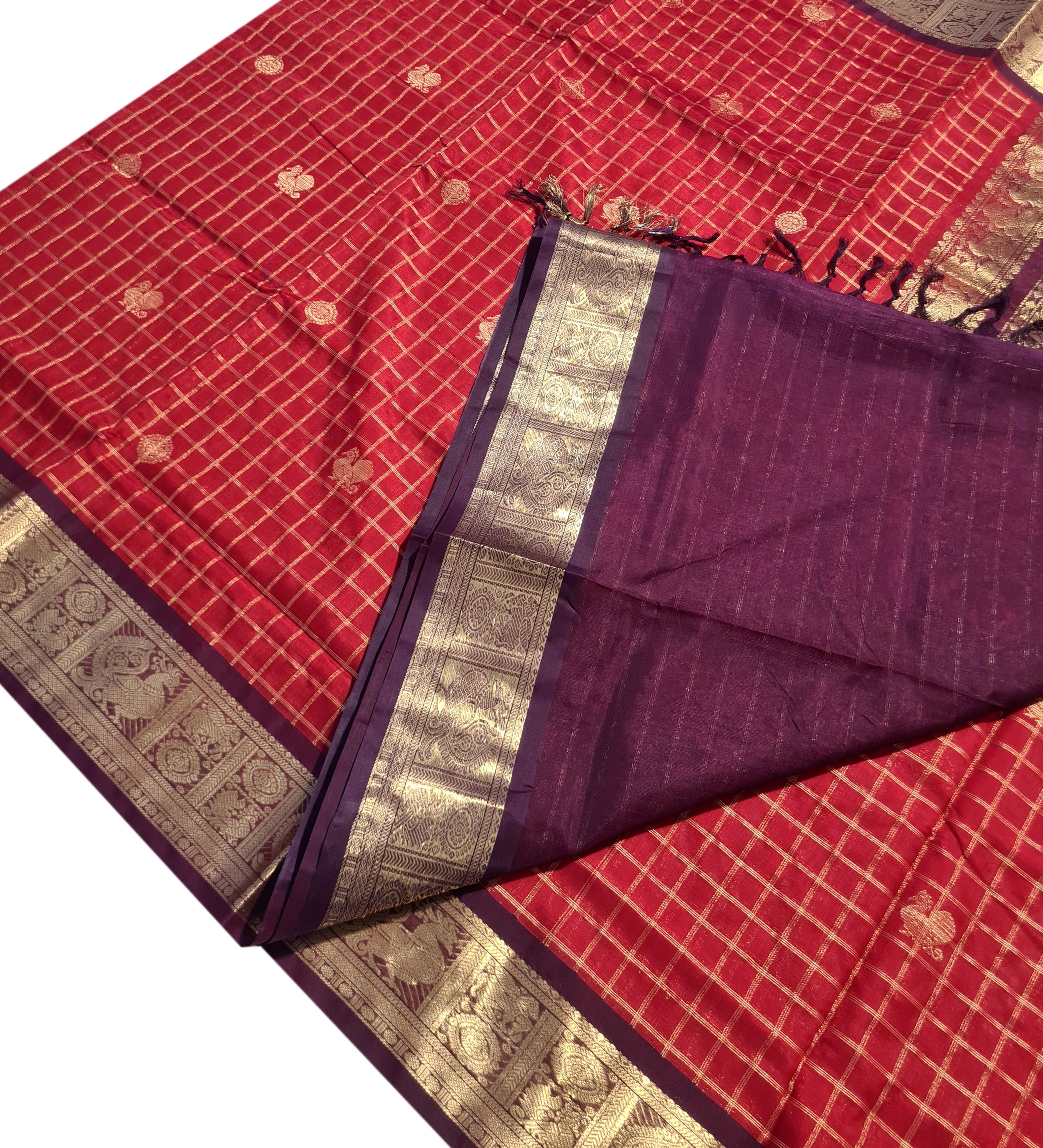 Kanchipuram Pure Silk Cotton Saree