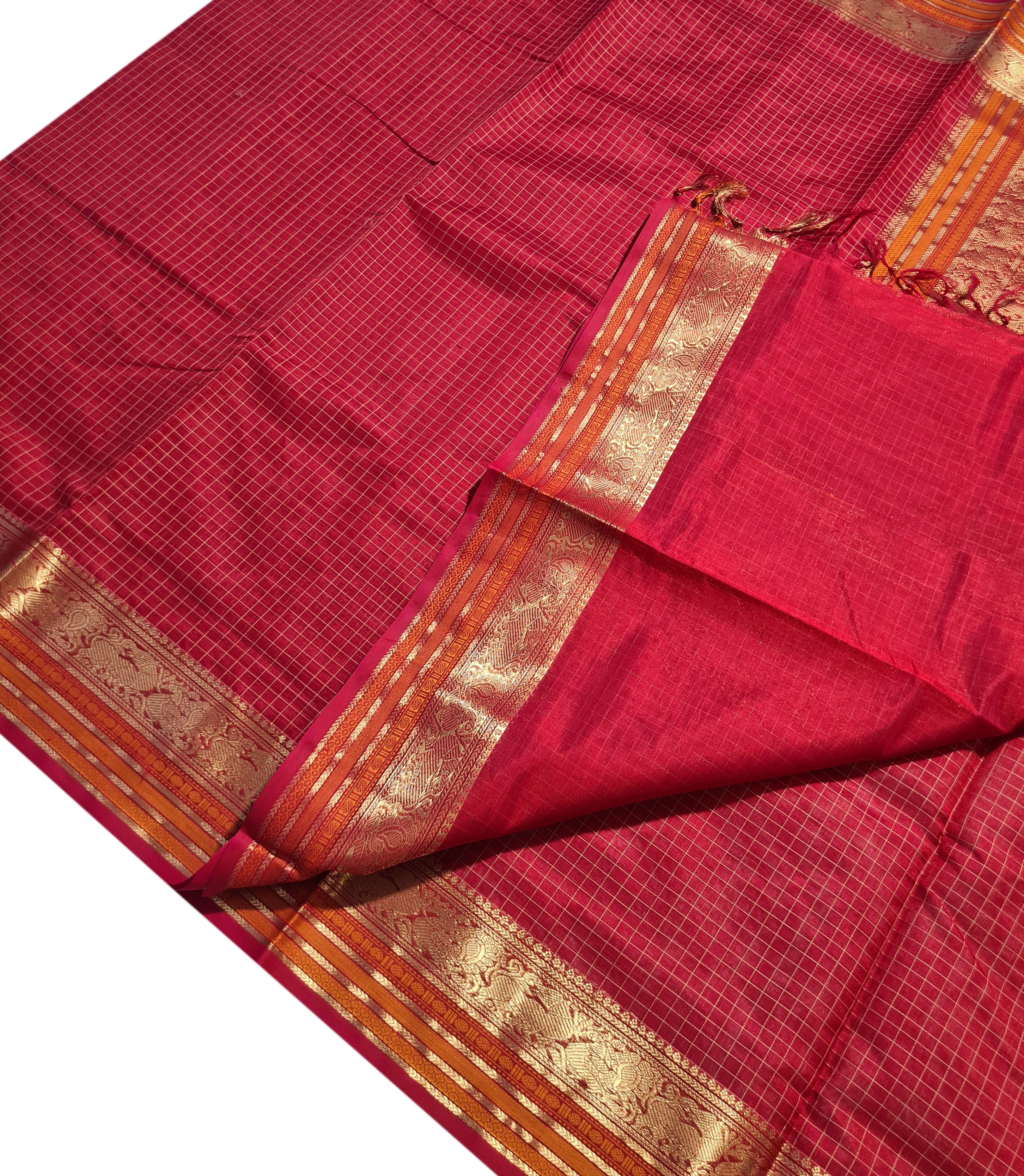 Kanchipuram Pure Silk Cotton Saree