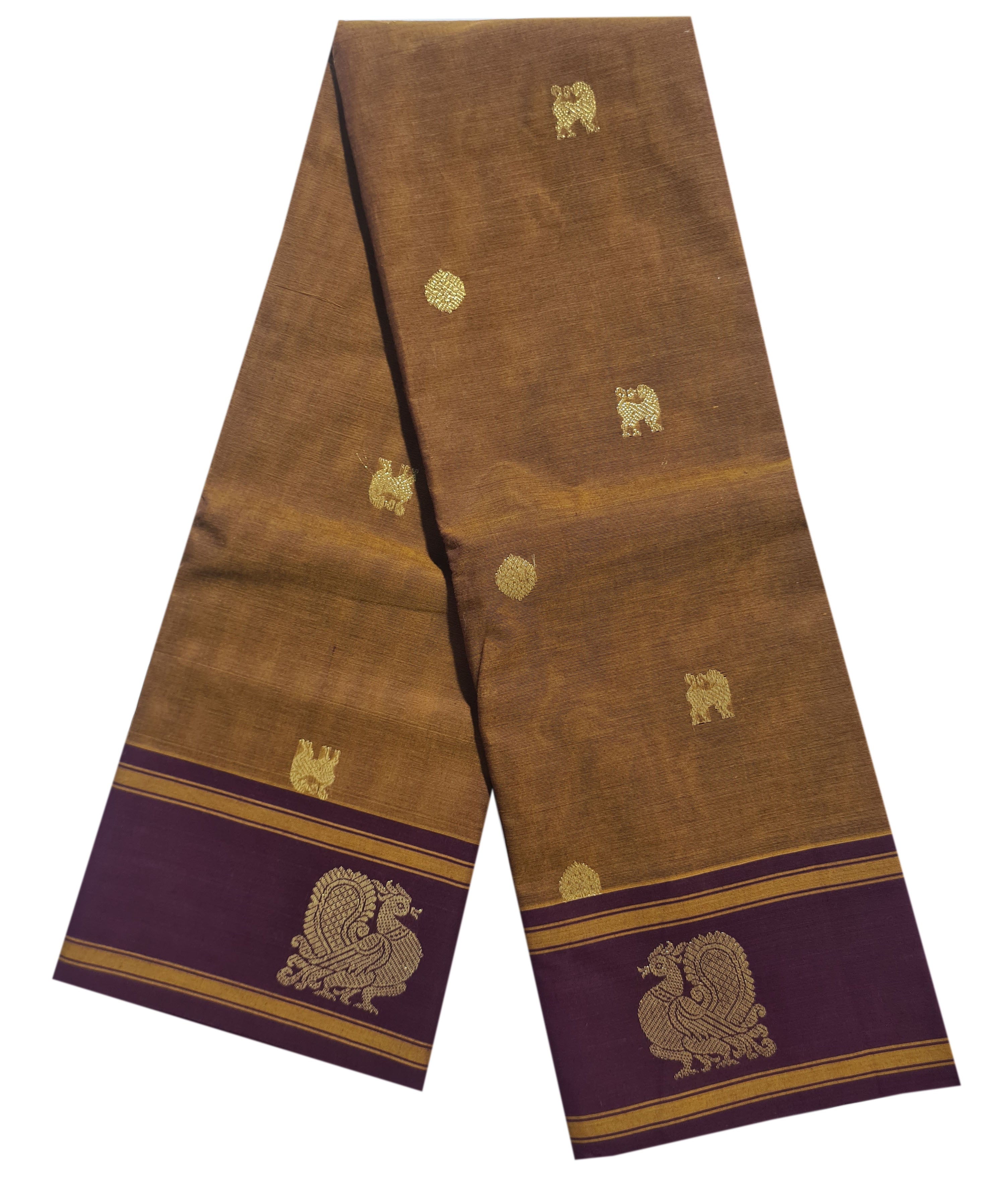 Semi Handloom Rich Pallu Cotton Sarees