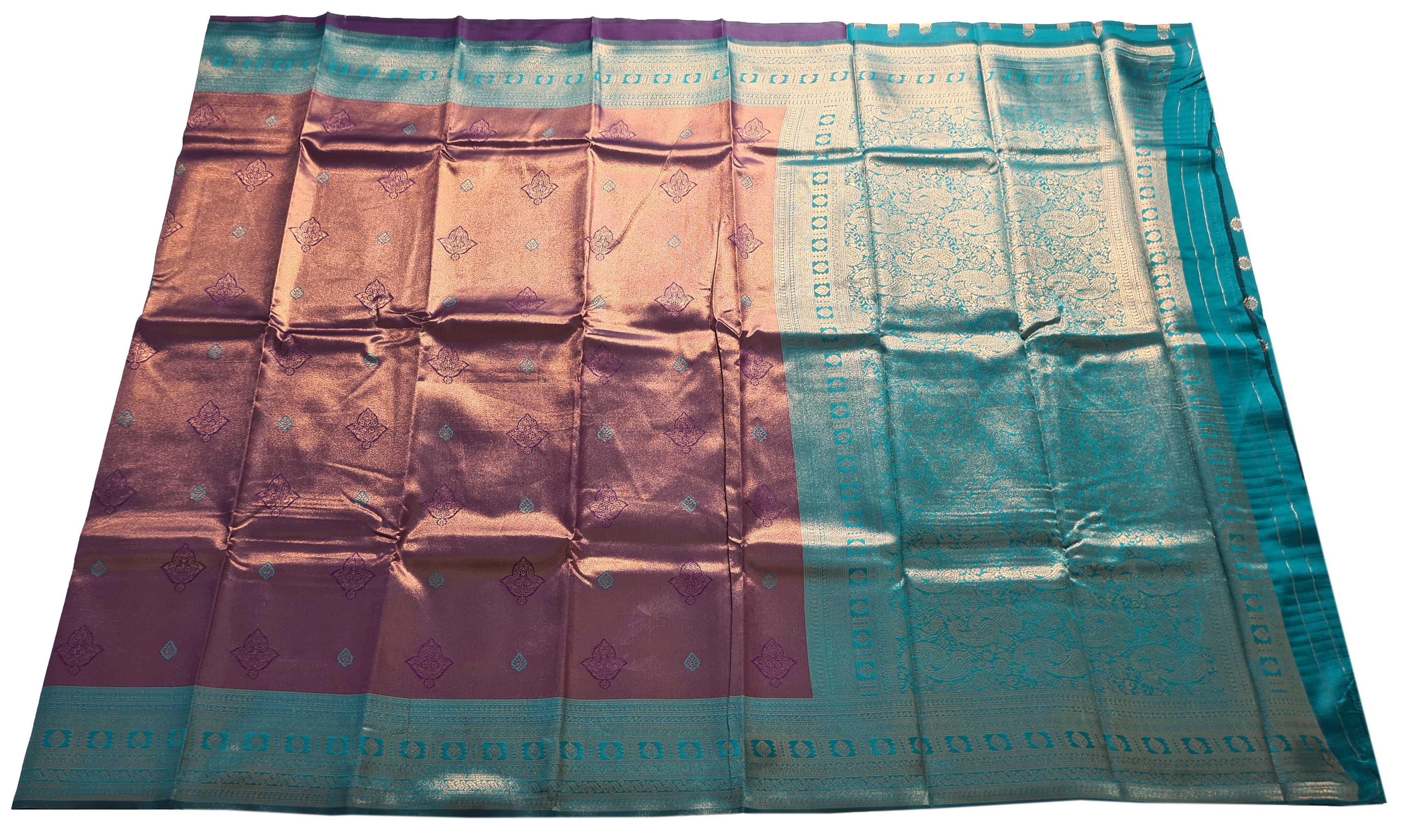Antique Zari Butta Silk Saree