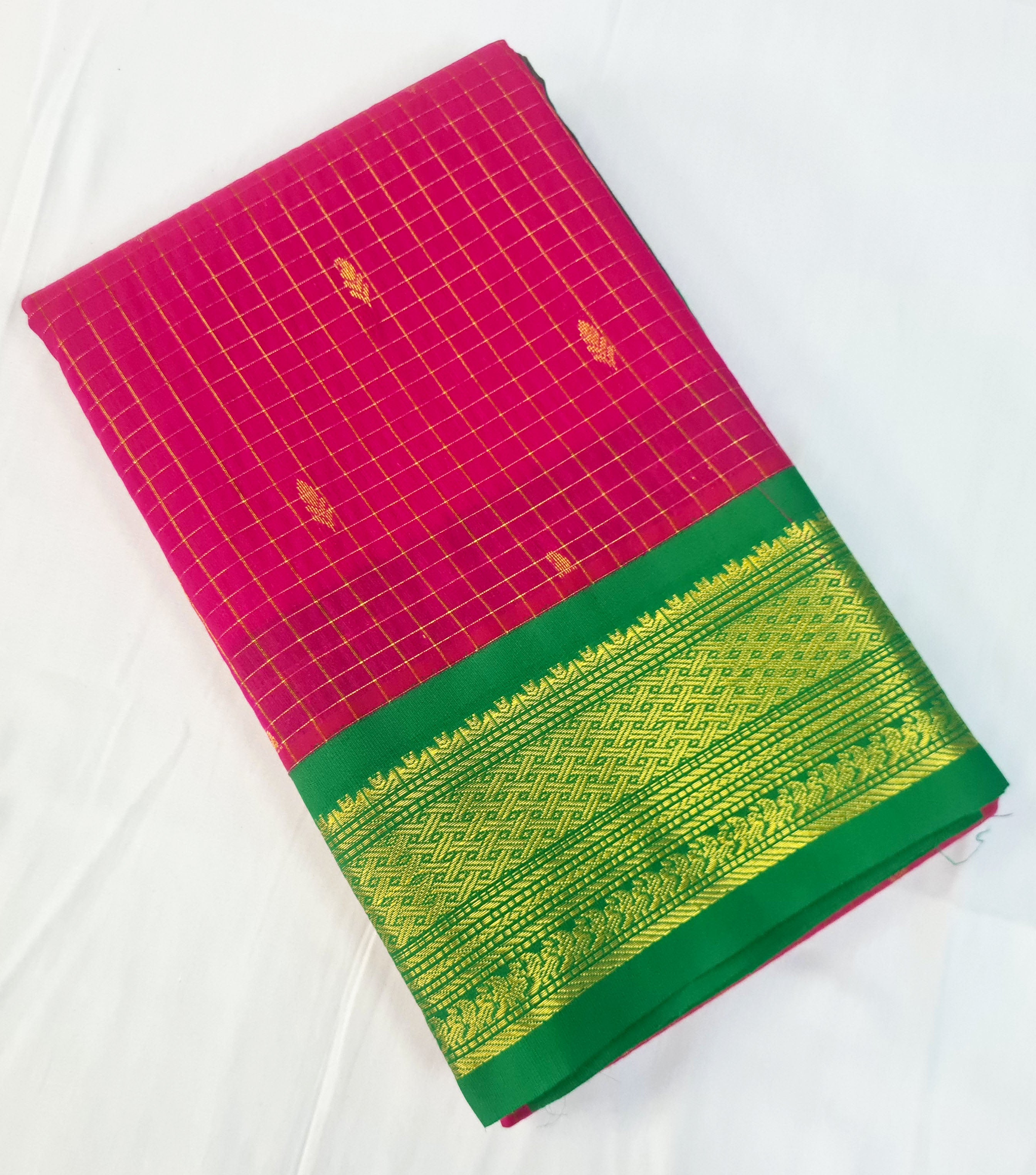Kanchipuram Agarlic Cotton Sarees