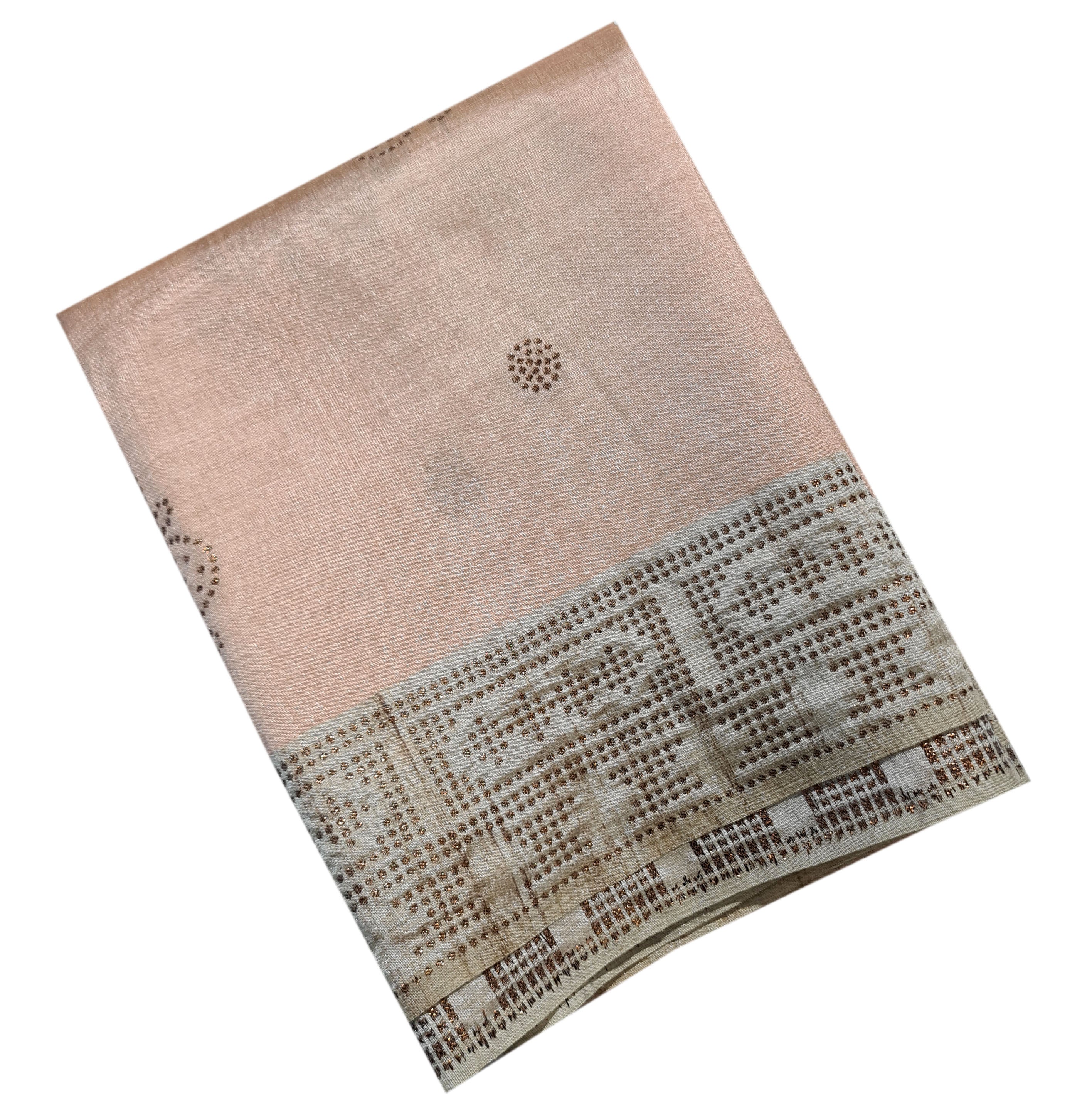 Semi Tussar Antic Design Sarees