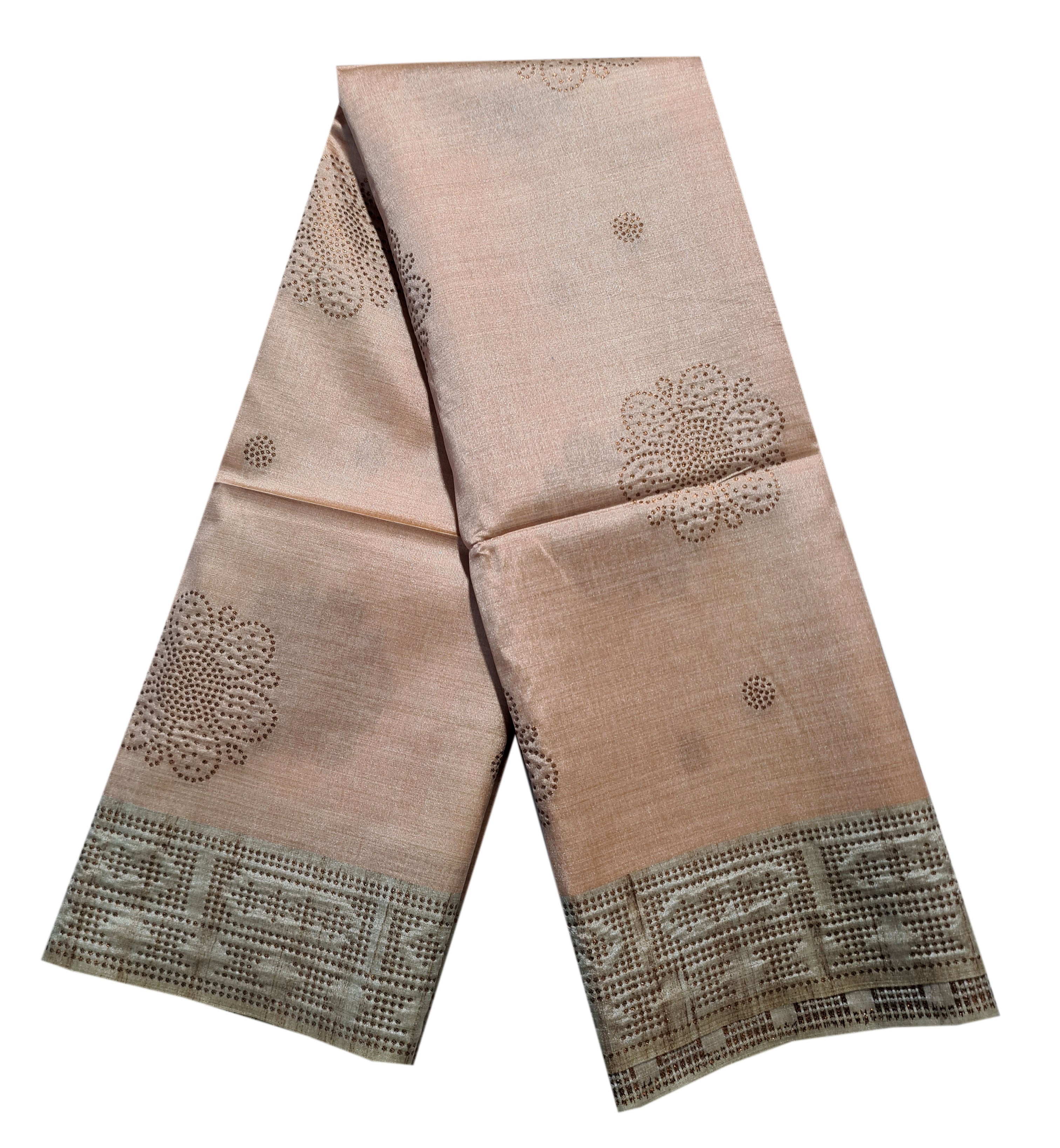 Semi Tussar Antic Design Sarees