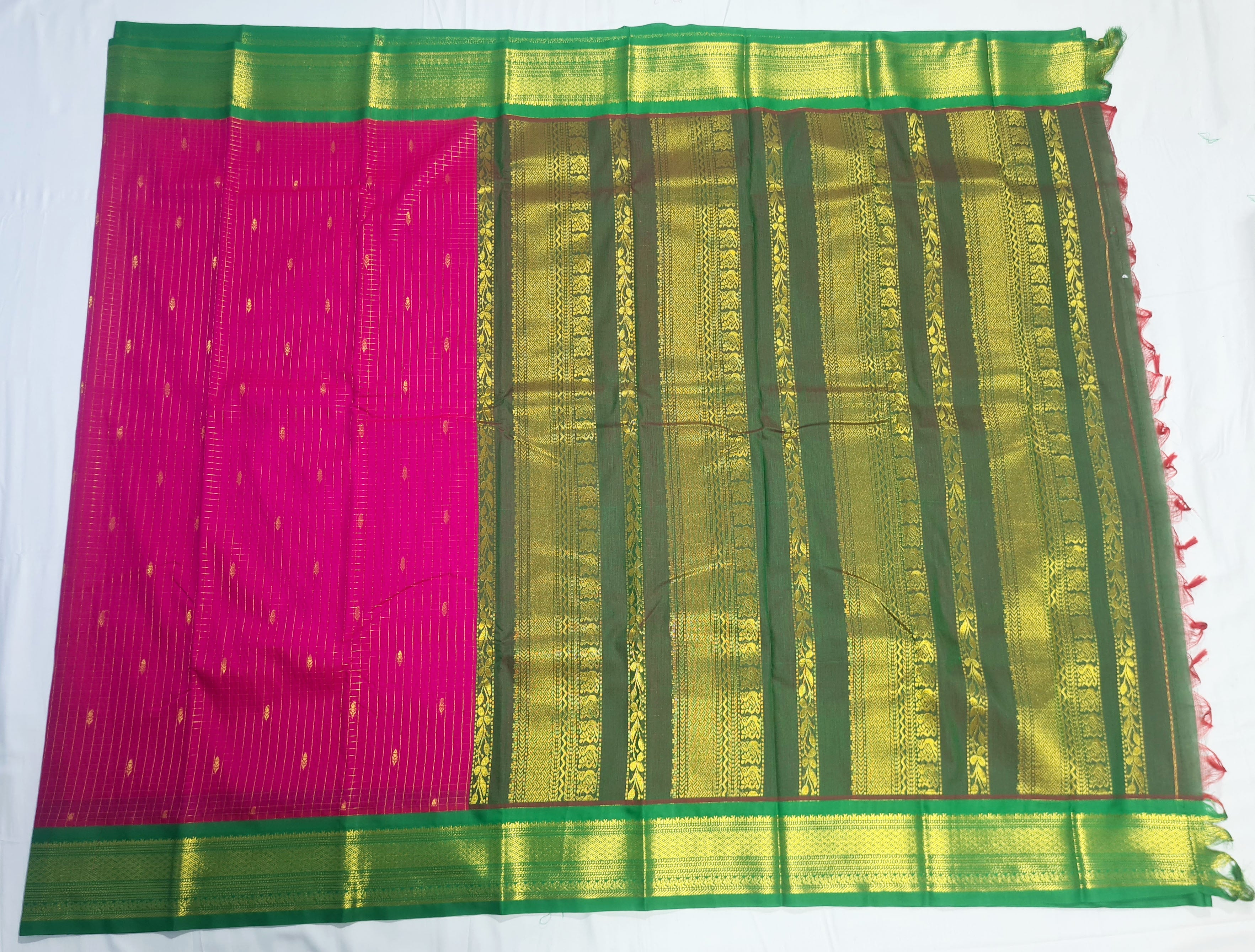 Kanchipuram Agarlic Cotton Sarees