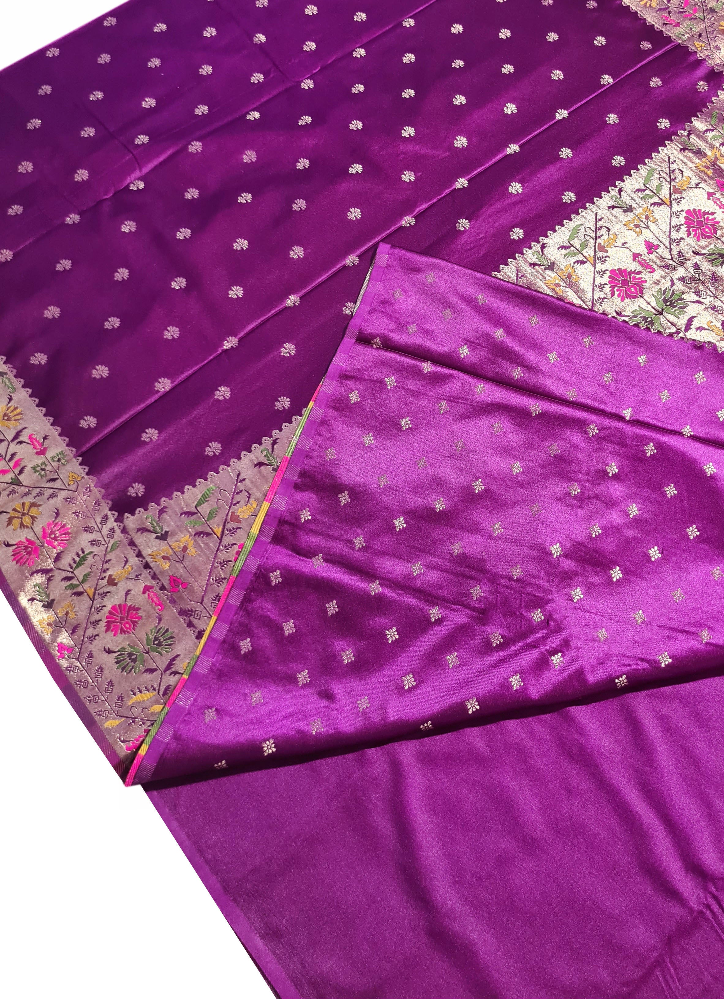 Bengaluru Crape Antic Silk Meena Sarees