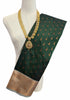 Kanchi Vegan Silk Saree With Contrast Blouse and Rich Jari Pallu