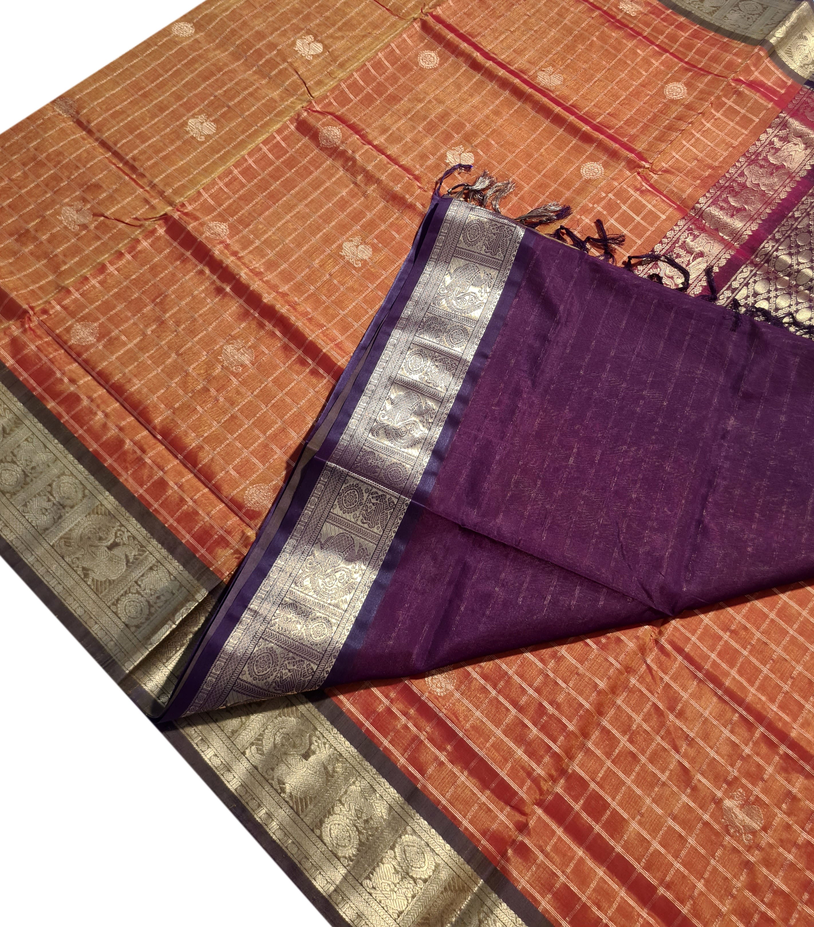 Kanchipuram Pure Silk Cotton Saree