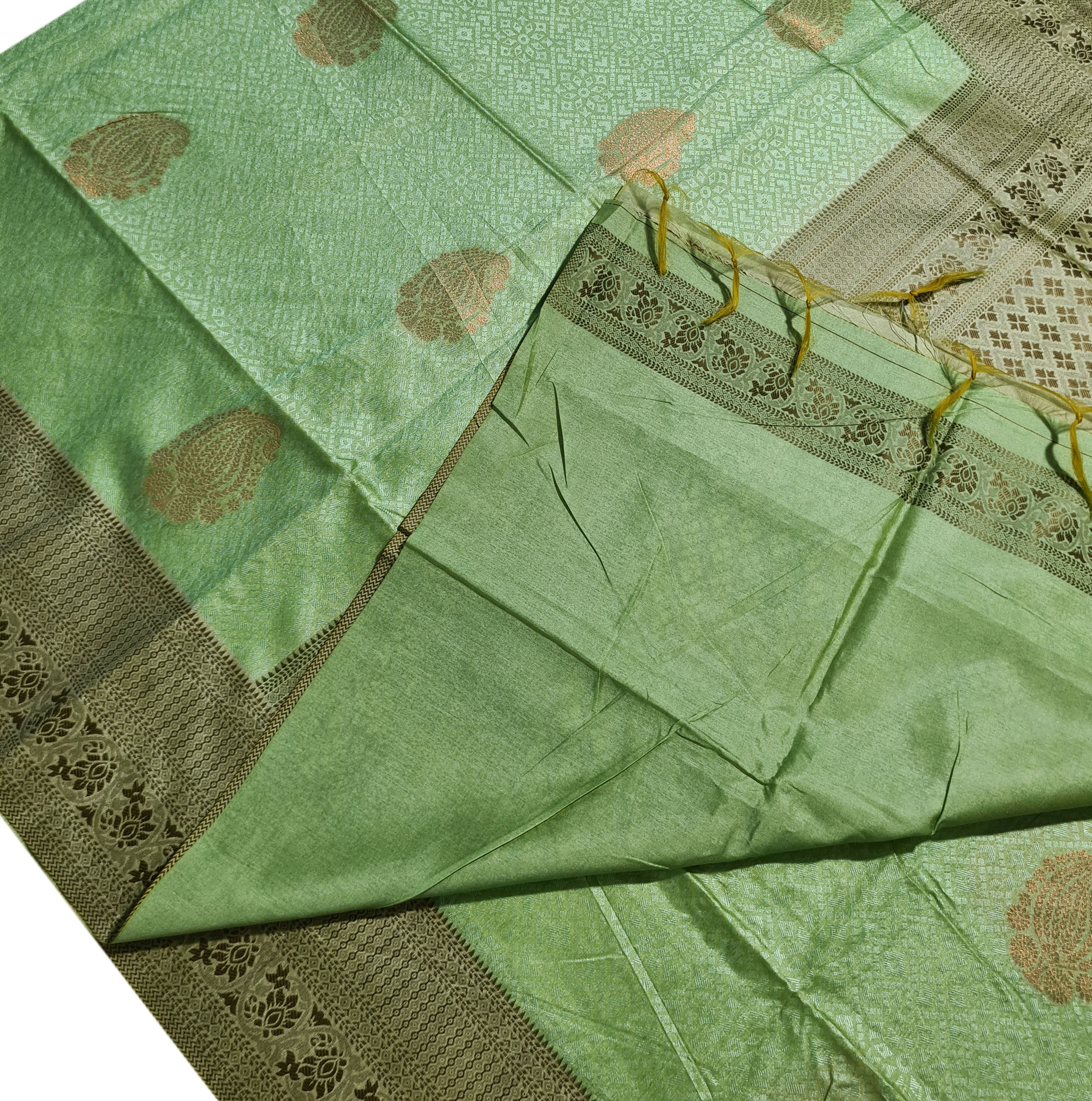 Semi Tussar  Antic Design Sarees